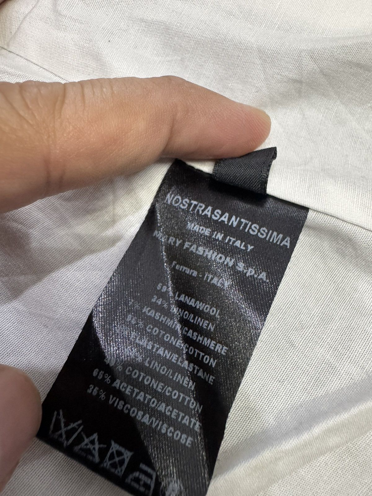 Nostra Santissima NOSTRA SANTISSIMA MIXED WOOL CASHMERE SINGLE BUTTON BLAZER Size S / US 4 / IT 40 - 8 Thumbnail