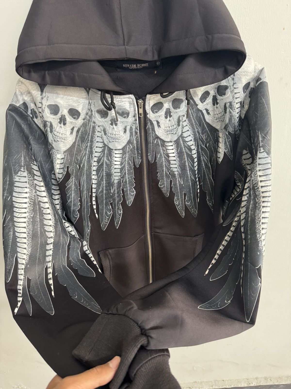 Japanese Brand NEWABM HOMME WING SKULLS ZIP HOODIE LIKE IFSIXWASNINE STYLE Size US L / EU 52-54 / 3 - 3 Thumbnail