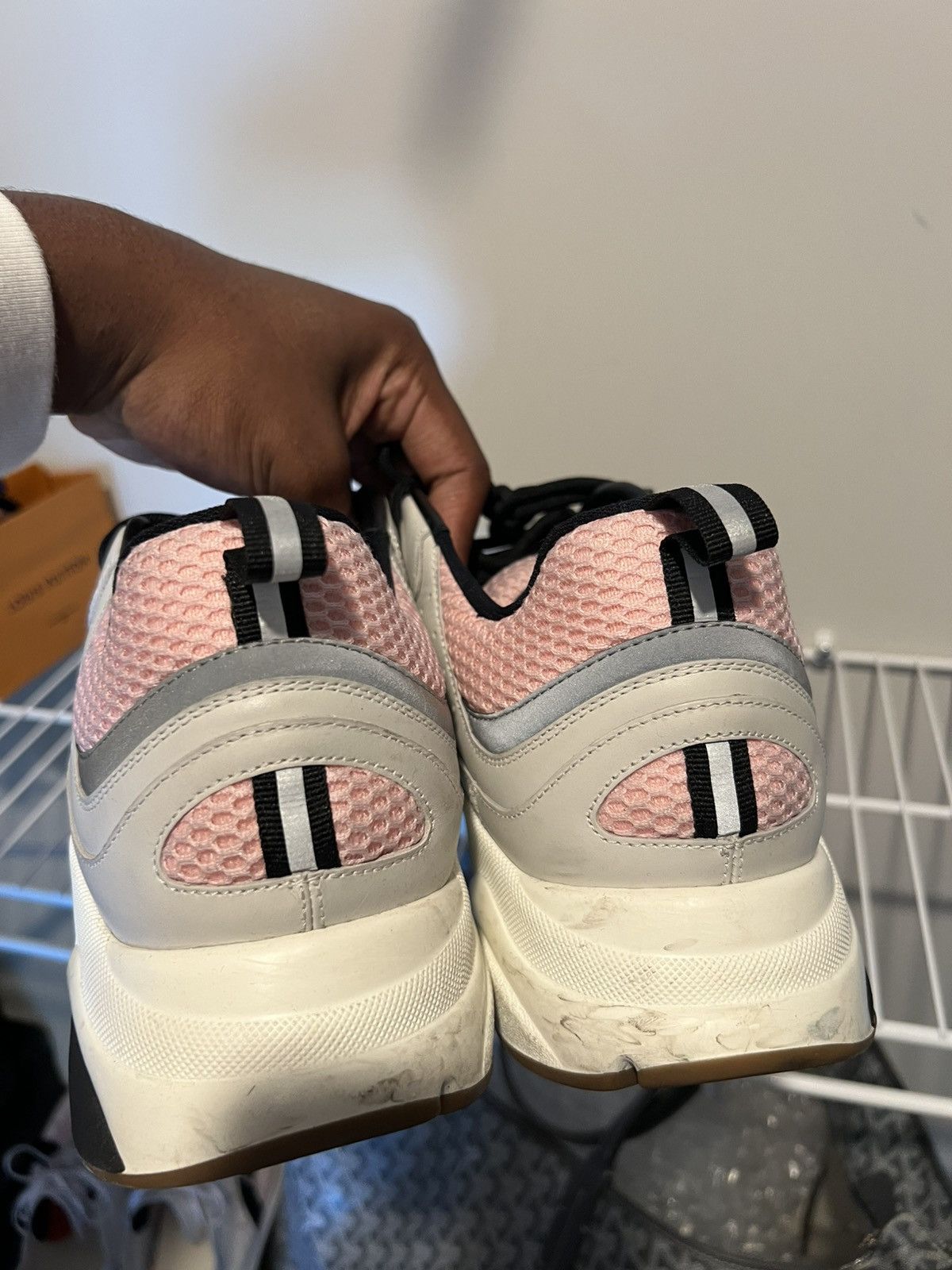 Dior Dior B22 Pale Pink Grey Size US 12 / EU 45 - 4 Thumbnail