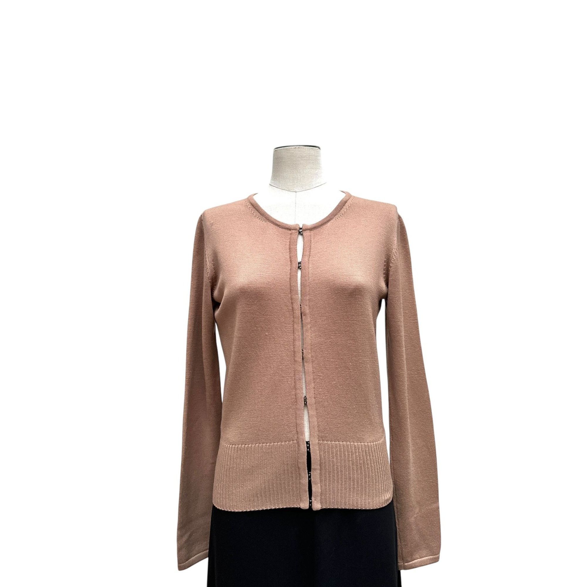 Alaia Brown Virgin Wool Cardigan Size M / US 6-8 / IT 42-44 - 1 Thumbnail