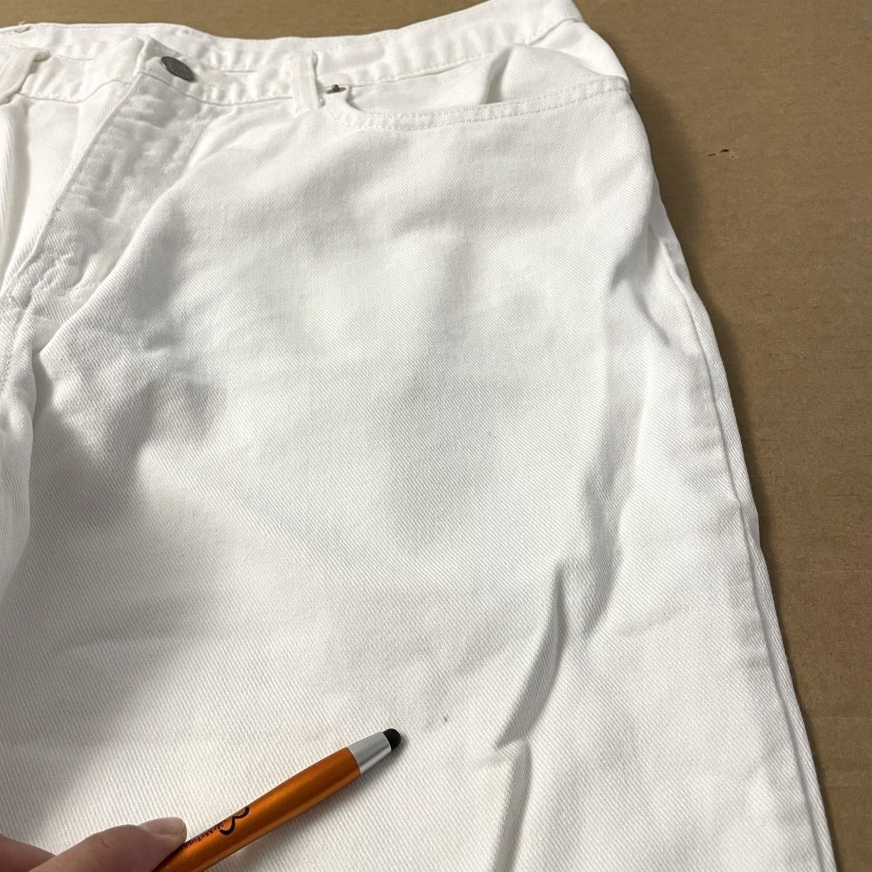 Ralph Lauren VINTAGE Ralph Lauren Jeans Womens 12 White RL Baggy Hip Hop Y2K Size 34" / US 12 / IT 48 - 3 Thumbnail