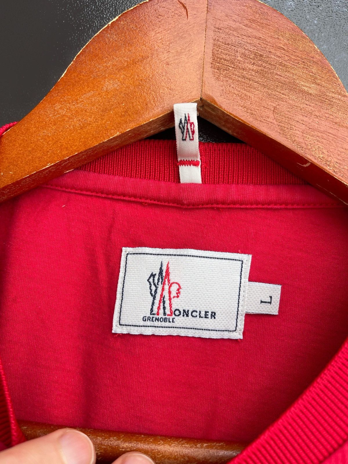 Moncler Grenoble Moncler Grenoble Women's Red T-Shirt - Made in Italy Size L / US 10 / IT 46 - 5 Thumbnail
