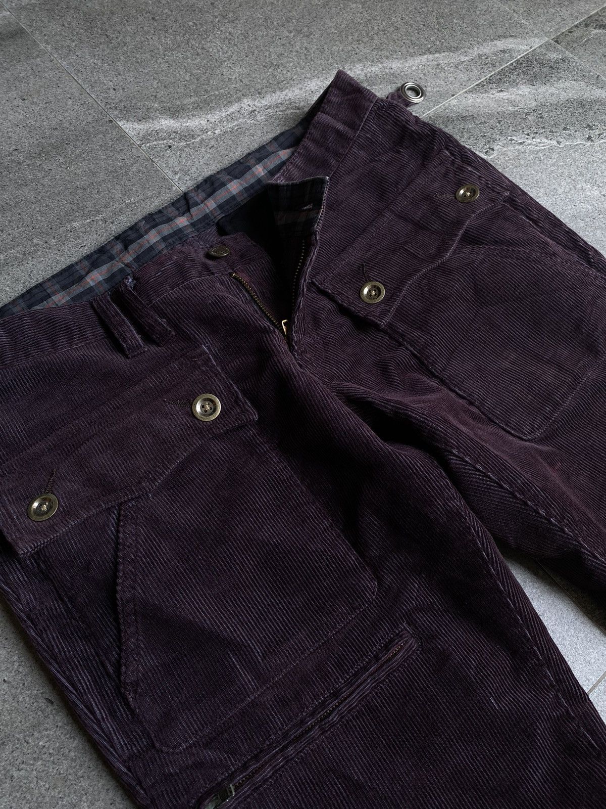 PPFM Ppfm dark purple double pocket pants Size US 32 / EU 48 - 3 Thumbnail