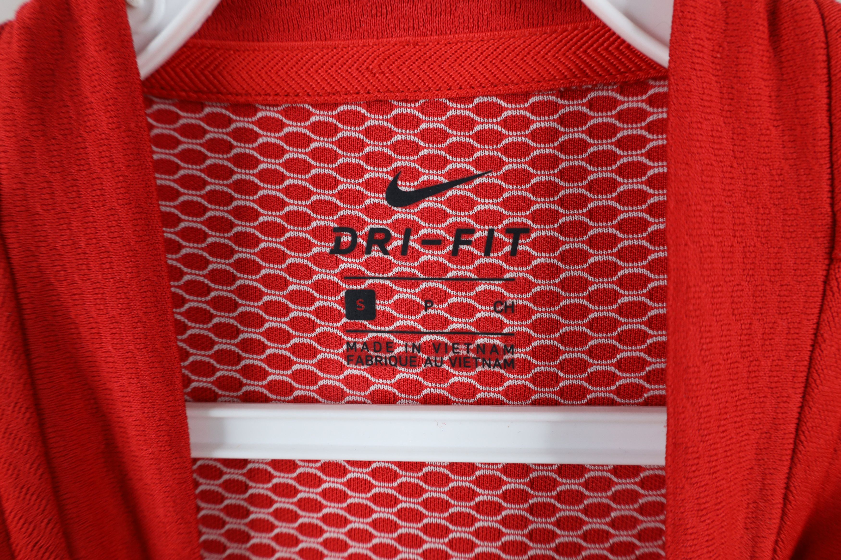 Nike × Vintage Nike Golf Thermal Knit Half Zip Blade Collar Polo Shirt Red Size S / US 4 / IT 40 - 5 Thumbnail