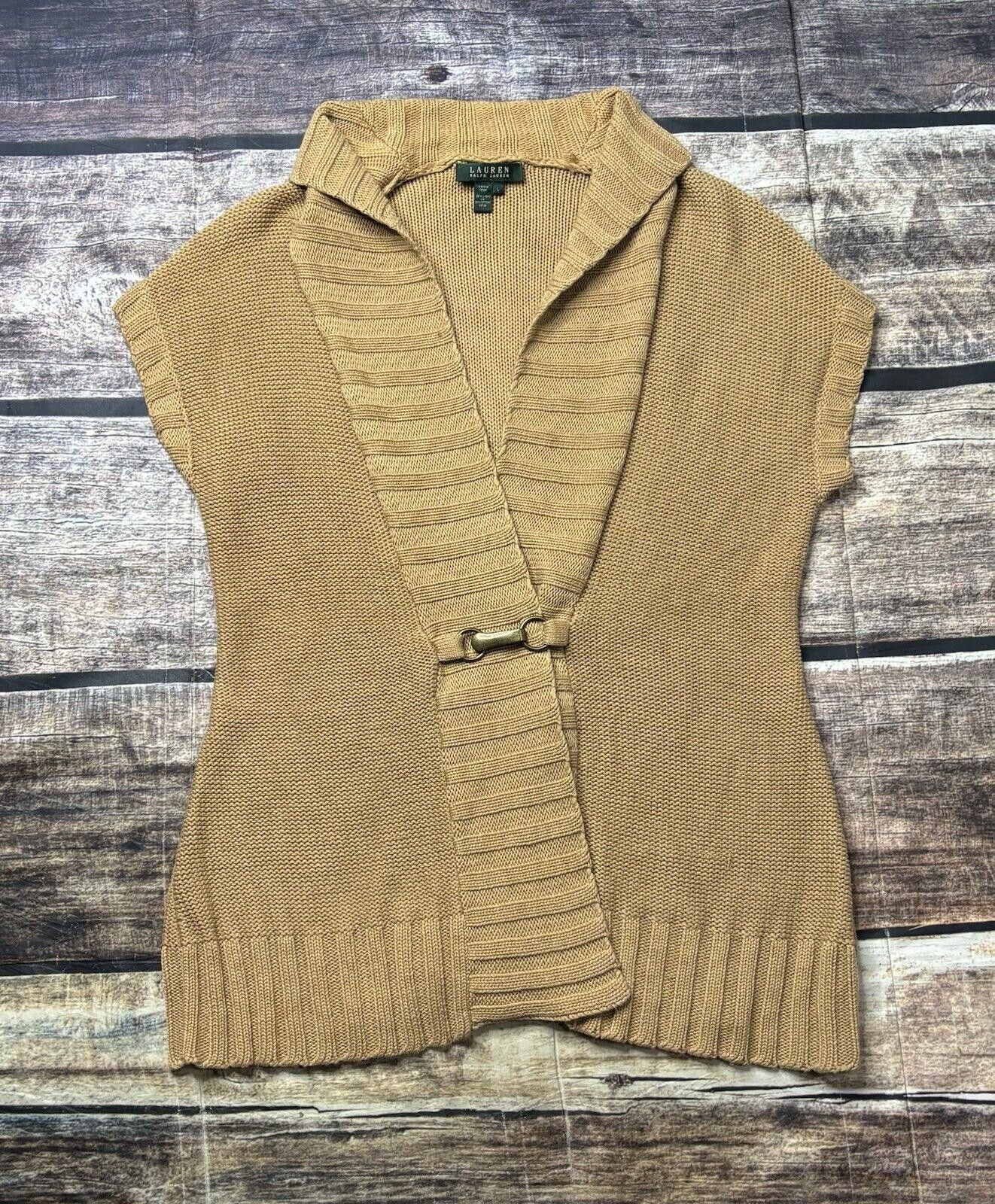 Lauren Ralph Lauren Lauren Ralph Lauren Sweater Women's Large Linen Cotton Clasp Size L / US 10 / IT 46 - 1 Thumbnail