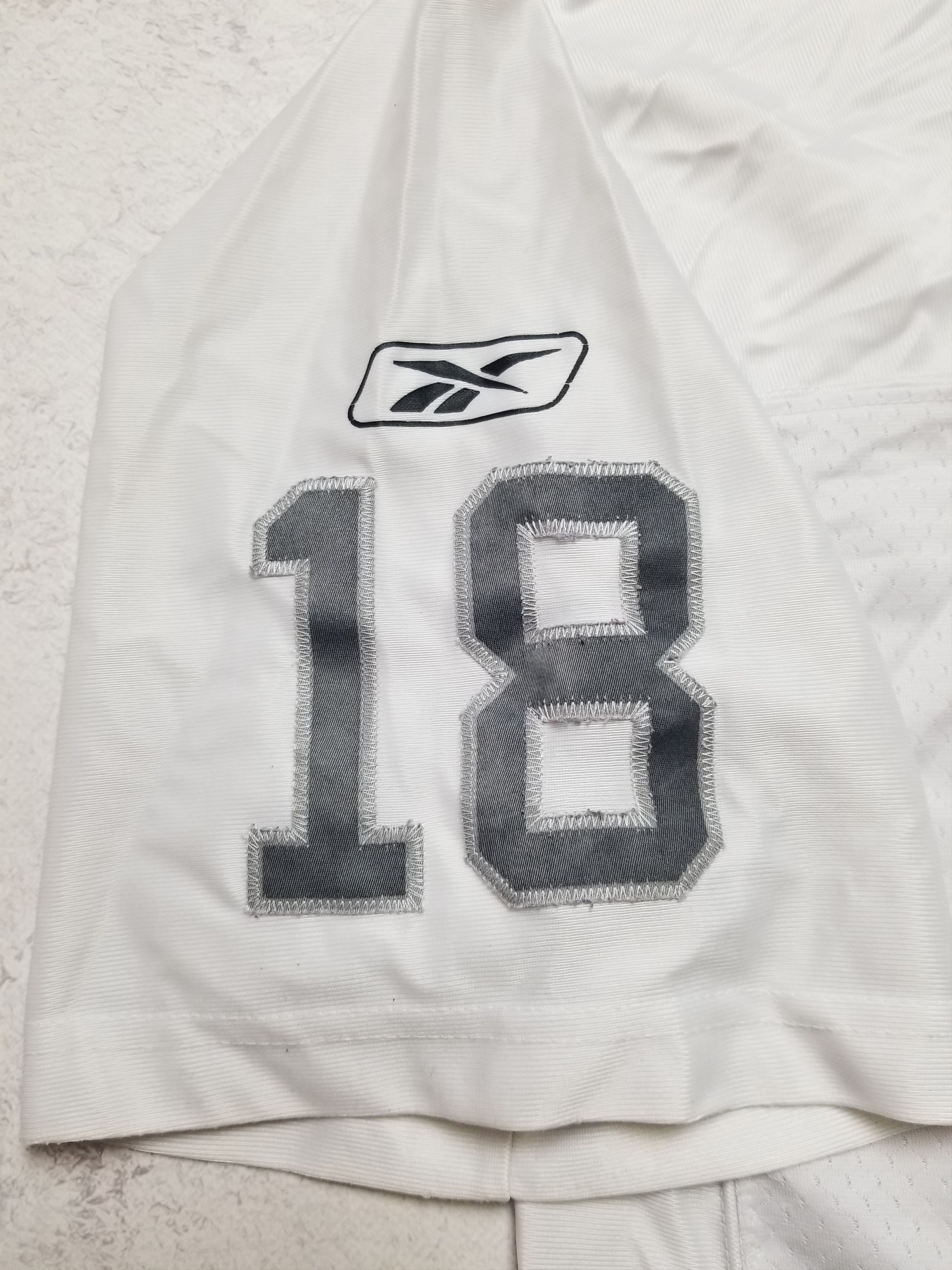Reebok Randy Moss Oakland Raiders #18 Reebok Sewn Jersey Size US XXL / EU 58 / 5 - 6 Thumbnail