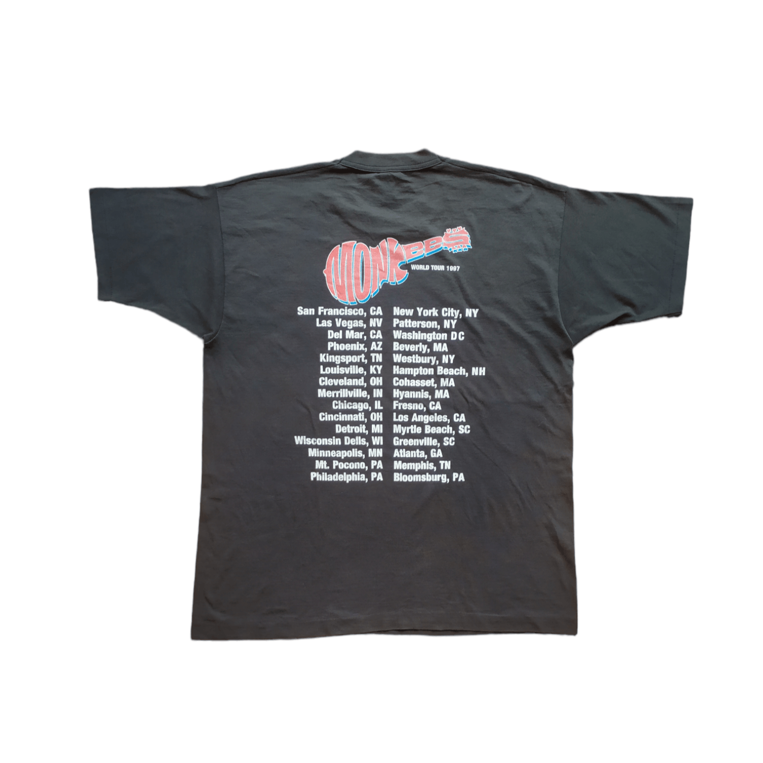 Band Tees × Vintage Vintage The Monkees world Tour 1997 Tees Size US XL / EU 56 / 4 - 5 Thumbnail