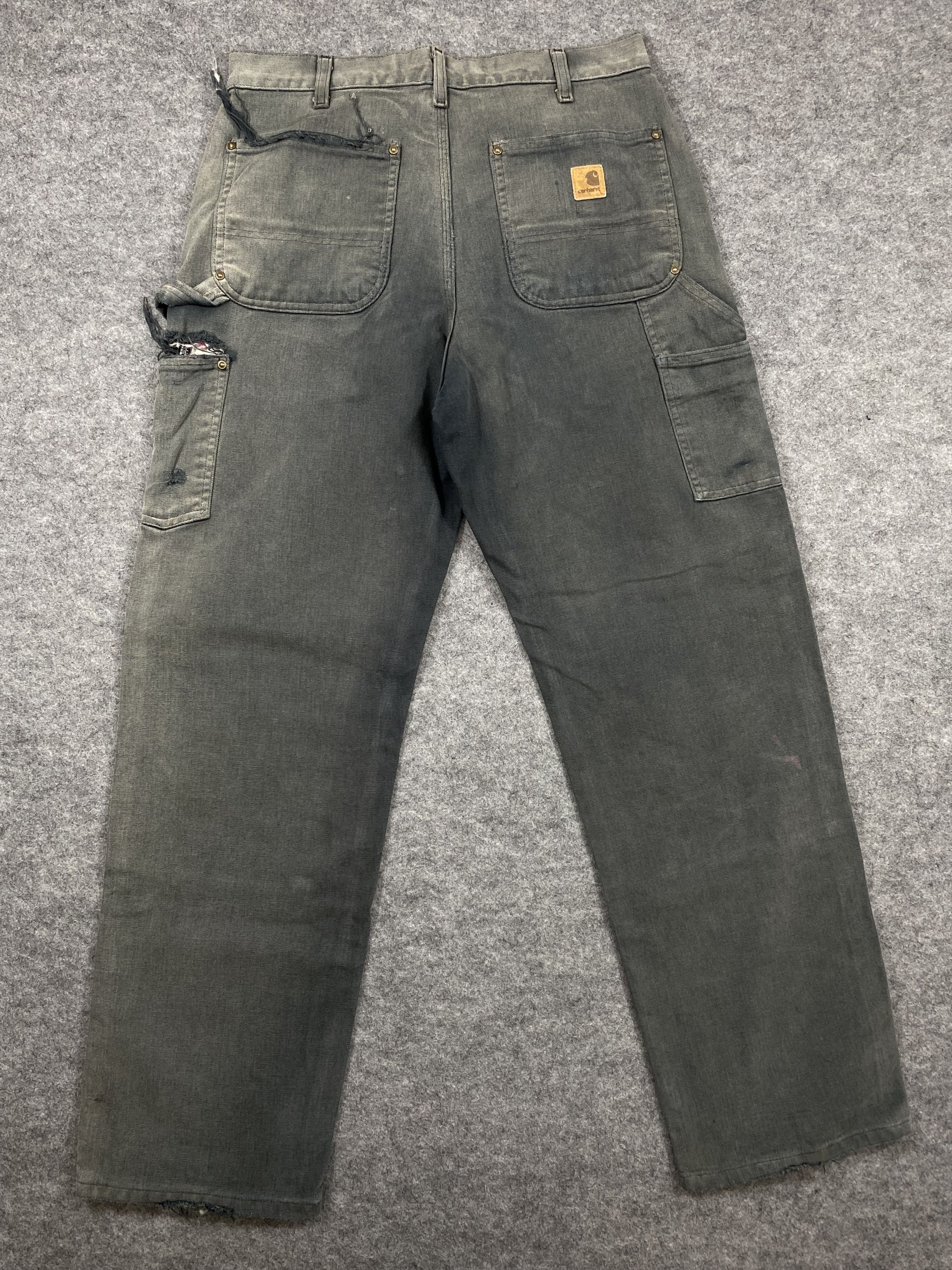 Carhartt Vintage distressed Carhartt double knee-CP343 Size US 31 - 2 Thumbnail