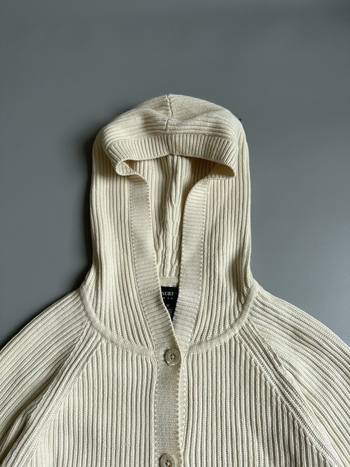 Ralph Lauren Lauren Ralph Lauren Knitted Hooded Button Jacket Size M Size M / US 6-8 / IT 42-44 - 5 Thumbnail