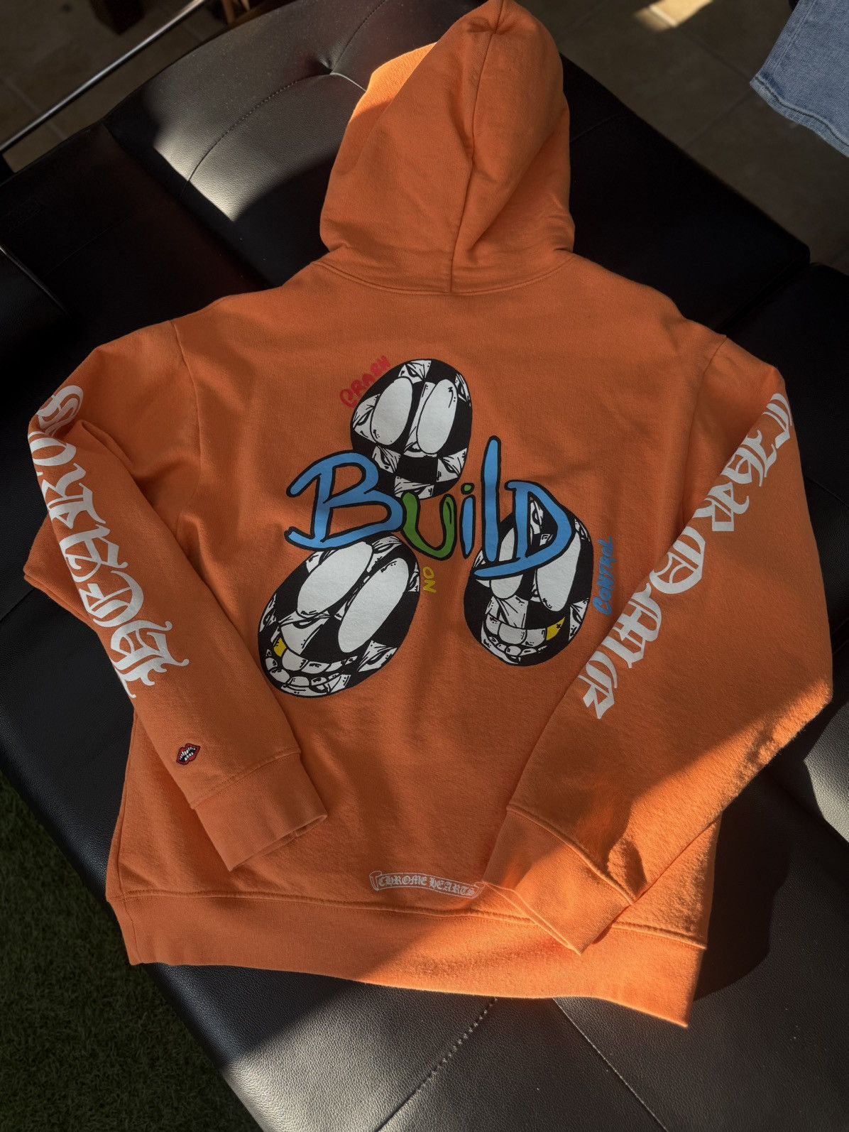 Chrome Hearts × Matty Boy Chrome Hearts Orange “LINK” Matty Boy Hoodie Size L Size US L / EU 52-54 / 3 - 3 Thumbnail
