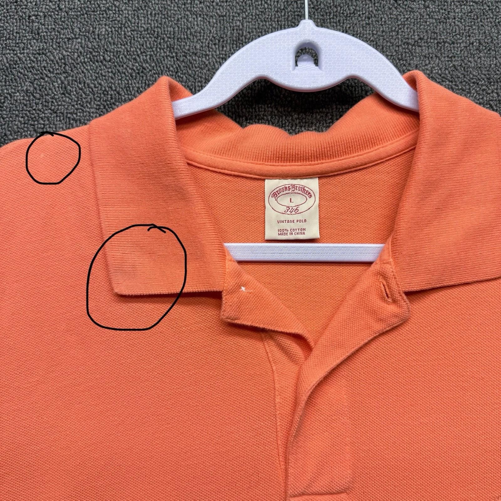 Brooks Brothers Brooks Brothers Vintage 346 Polo Shirt Orange /Coral Mens L Size US L / EU 52-54 / 3 - 3 Thumbnail