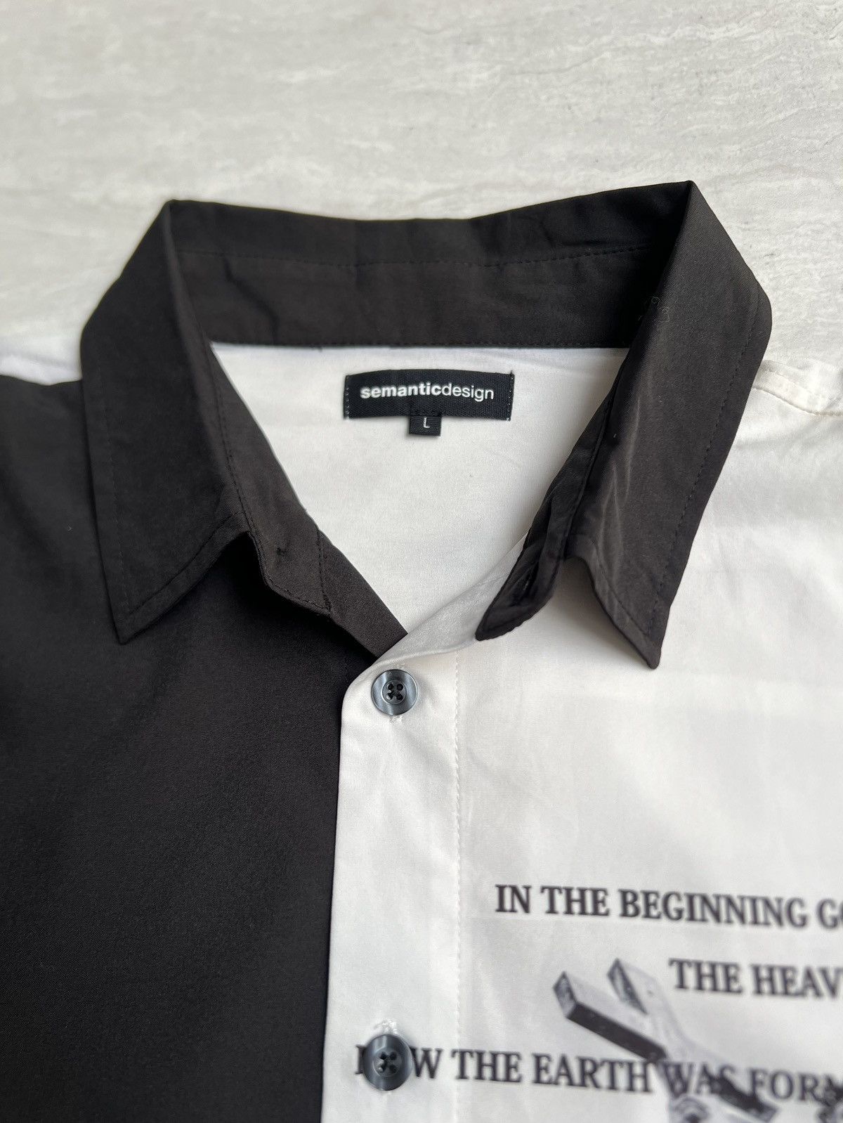 semanticdesign Semantic Design Cross Jesus Shirt Size US L / EU 52-54 / 3 - 5 Thumbnail