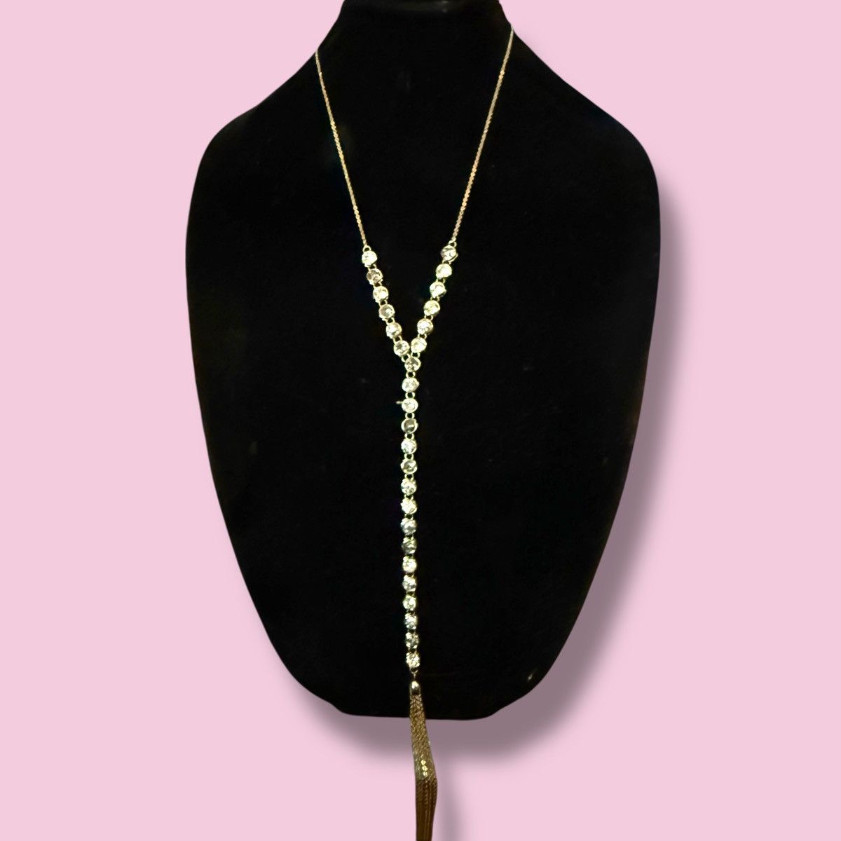 Other Lydell NYC gold tone mixed crystal Y tassel necklace Size ONE SIZE - 1 Thumbnail