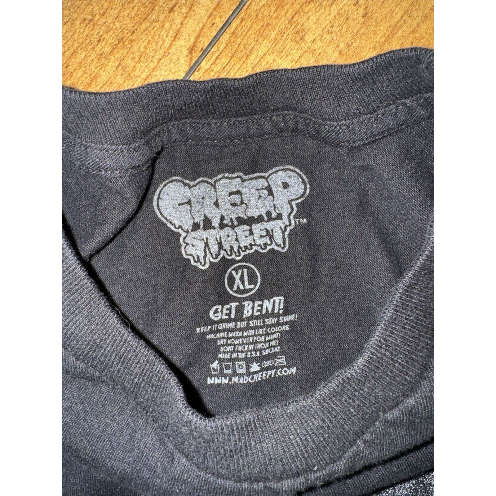 Creep × Vintage Creep Street Woman Graphic Tee T-Shirt Black XL 22x27 Size US XL / EU 56 / 4 - 4 Thumbnail
