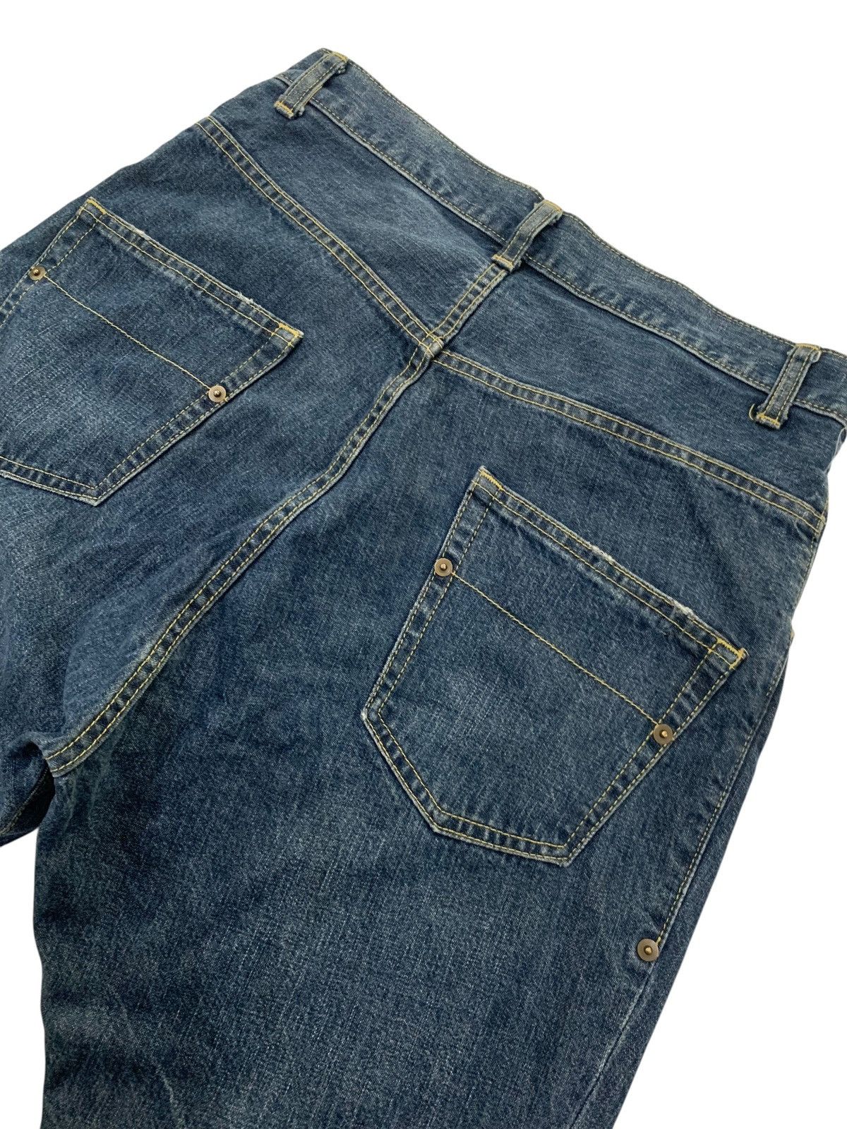 Frapbois Frapbois issey Miyake drop crotch spiral cut jeans Size US 30 / EU 46 - 7 Thumbnail