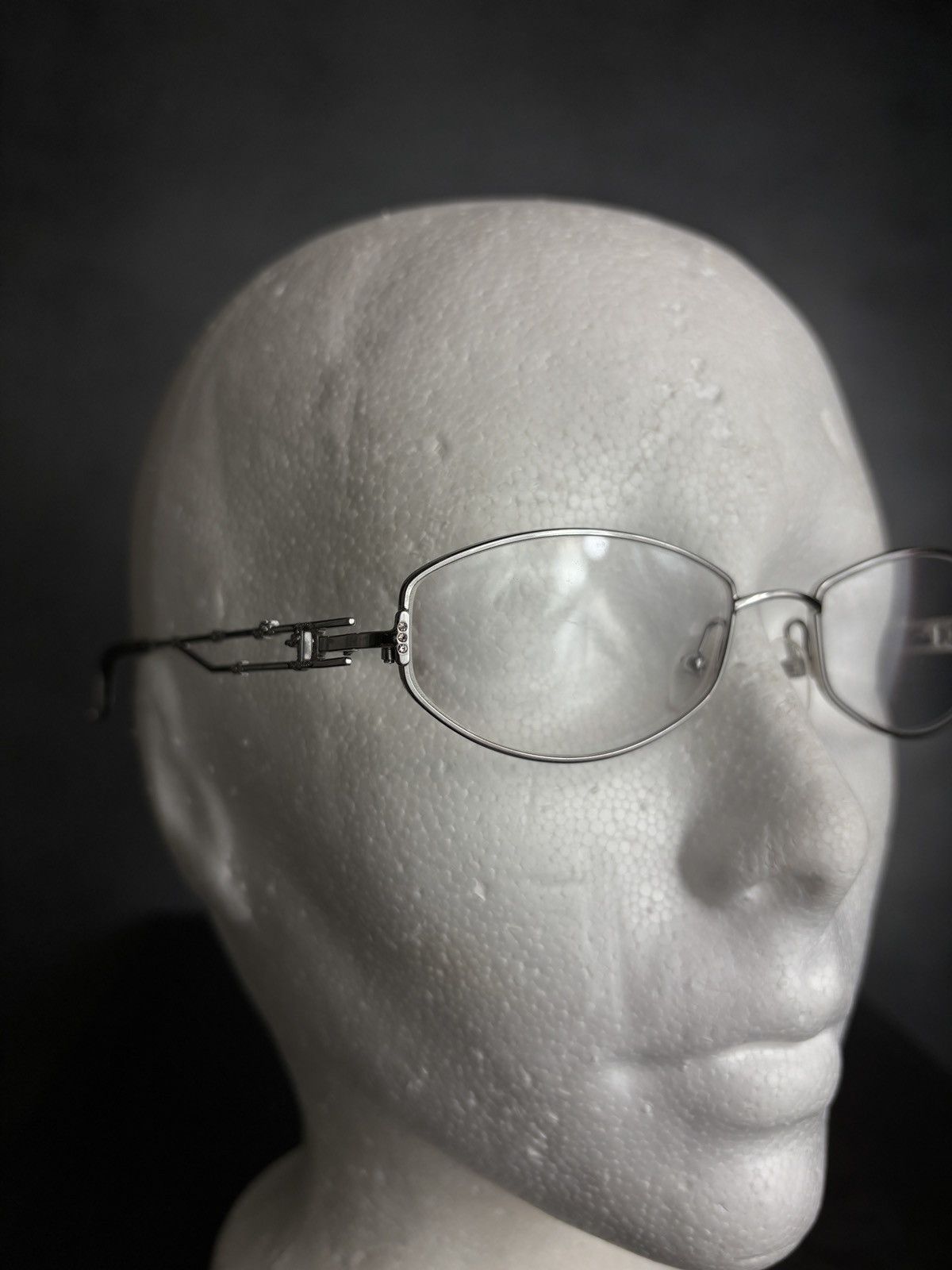 Vintage Christian Dior Glasses Metal Flower 3825 2000s 1990s