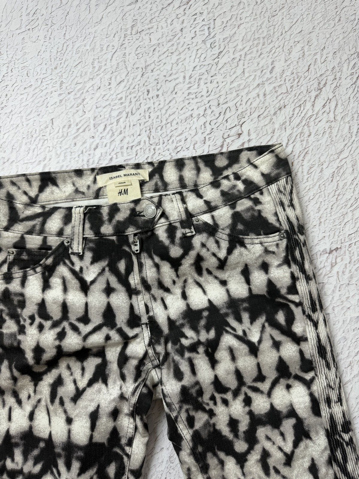 H&M Isabel Marant Pour H&M Jeans Biker Moto Pants Skinny Size 30" / US 8 / IT 44 - 8 Thumbnail