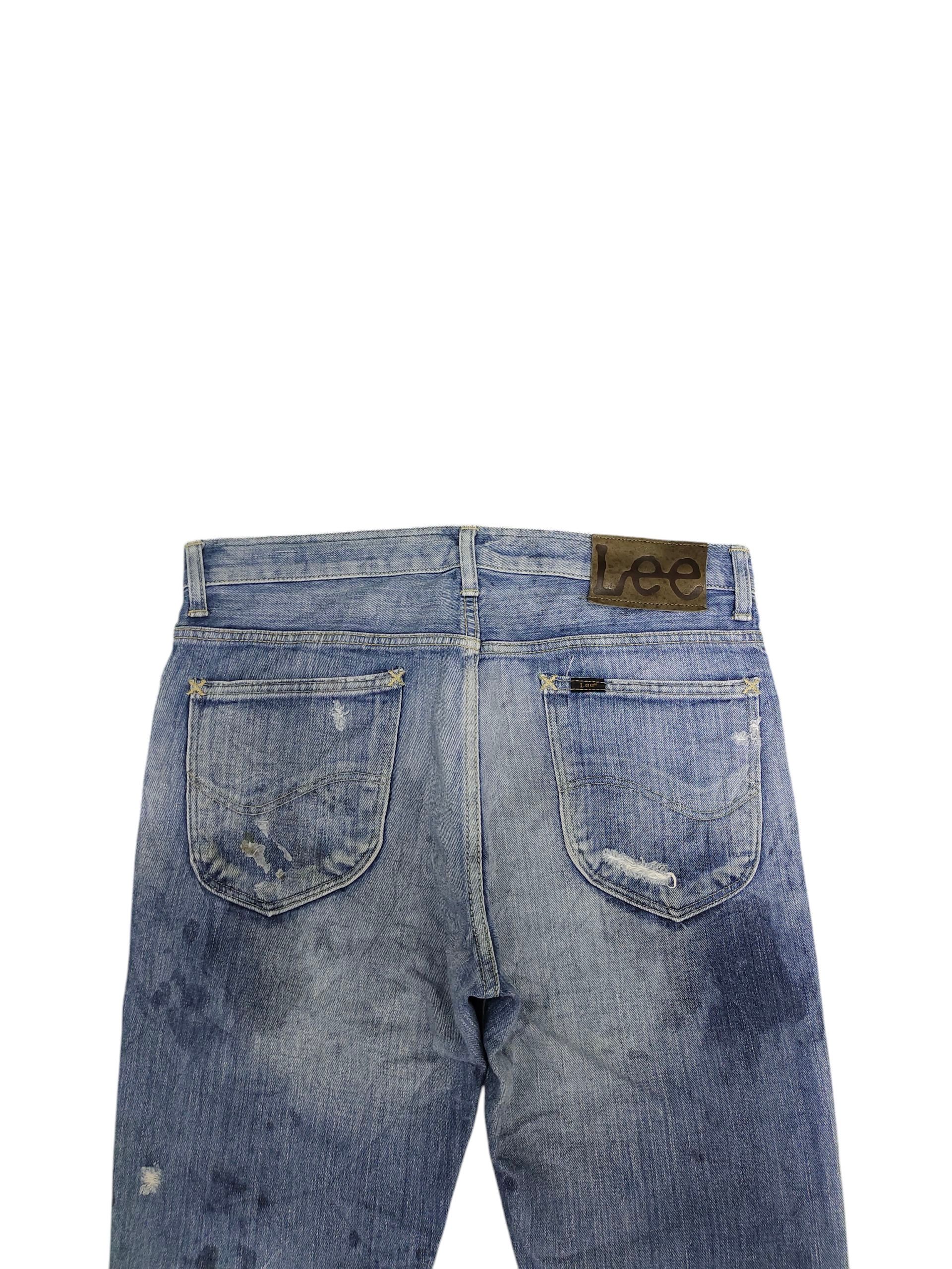 Comme des Garcons × Undercover Vintage Lee Rider Distress Faded Denim Jeans Grunge Size US 31 - 9 Thumbnail