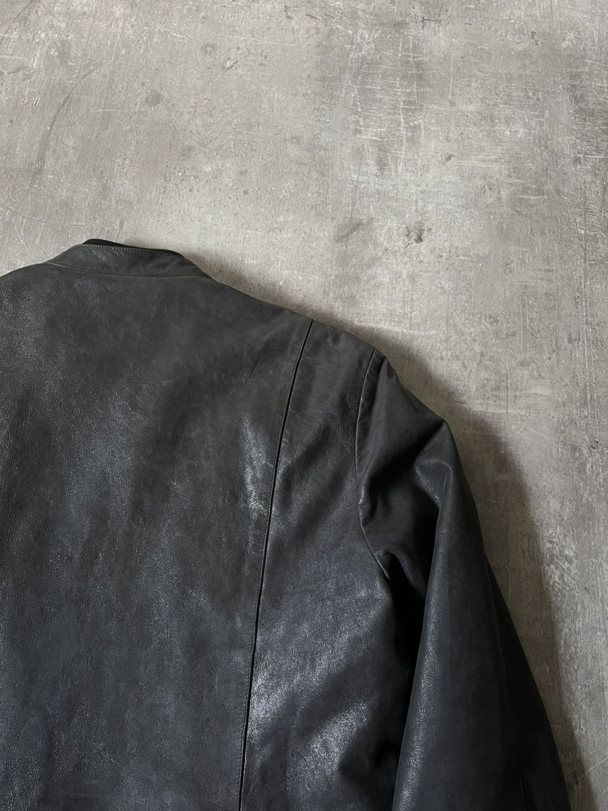 Jil Sander Jil Sander leather jacket by Raf Simons black rare Size US L / EU 52-54 / 3 - 9 Thumbnail