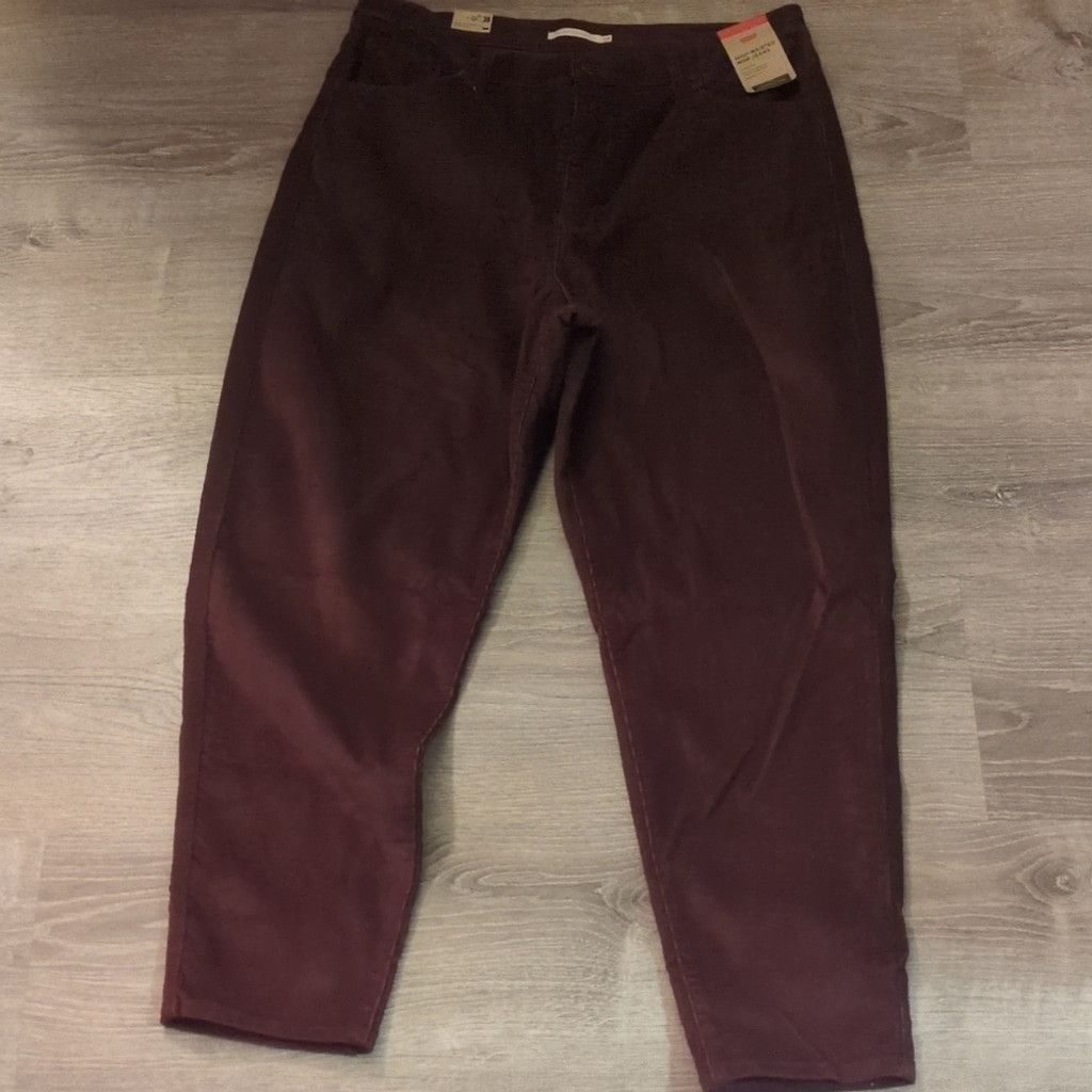 Levi's Levi's burgundy corduroy high waisted.mom jeans size 34x29 Size 24" / US 00 / IT 34 - 1 Thumbnail