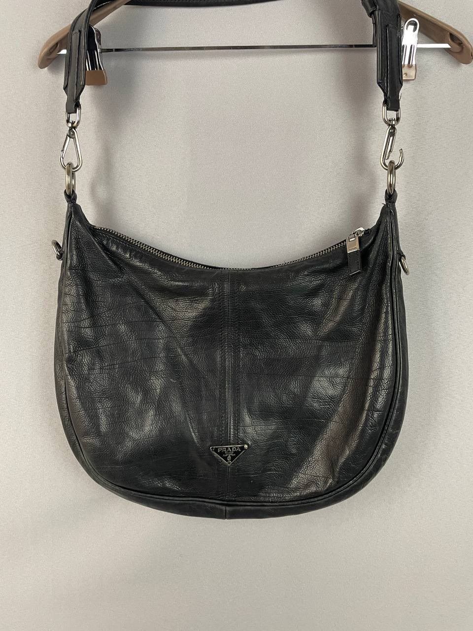 Prada Prada Leather Black Bag Size ONE SIZE - 1 Thumbnail