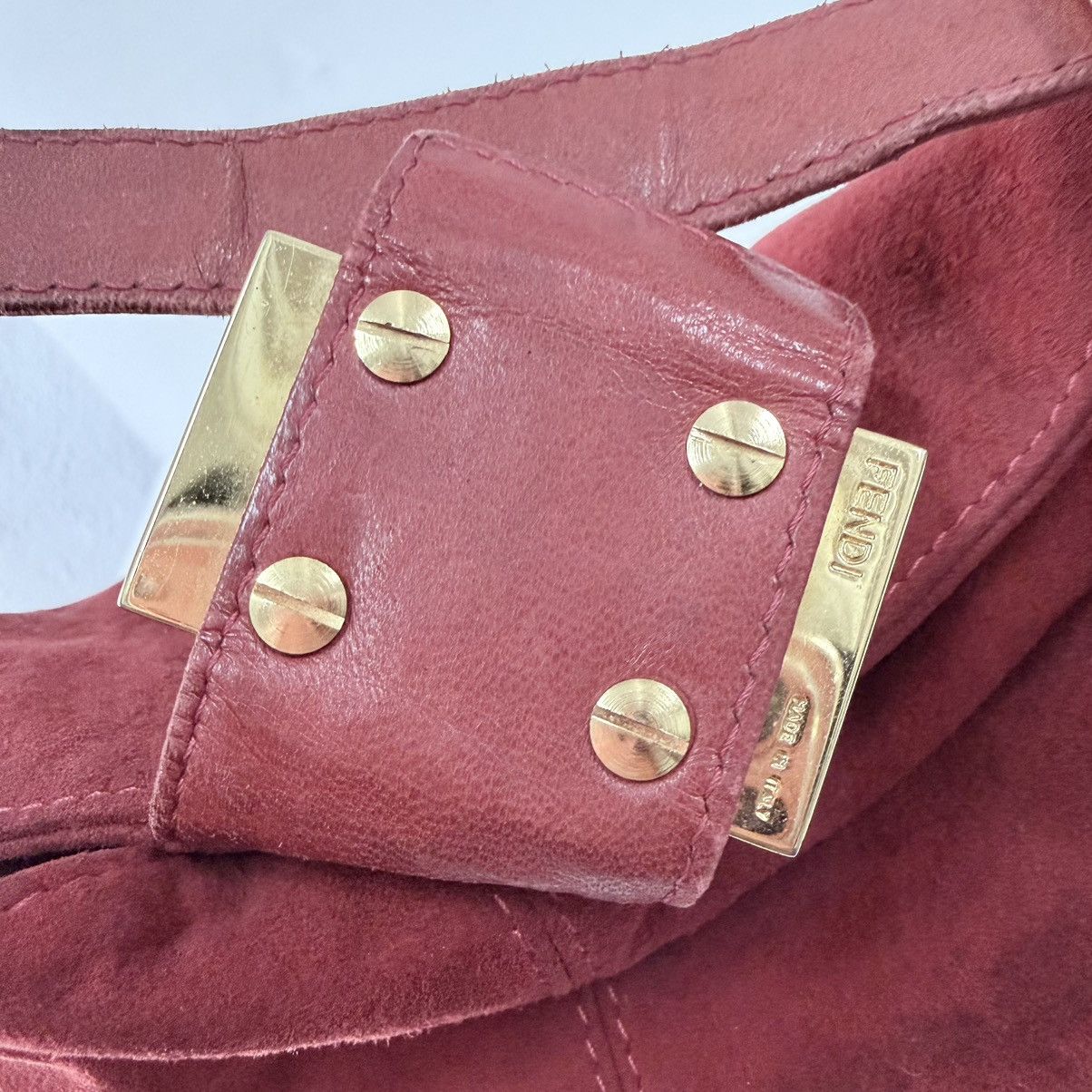 Fendi Fendi Suede Leather Baguette Bag Size ONE SIZE - 14 Thumbnail