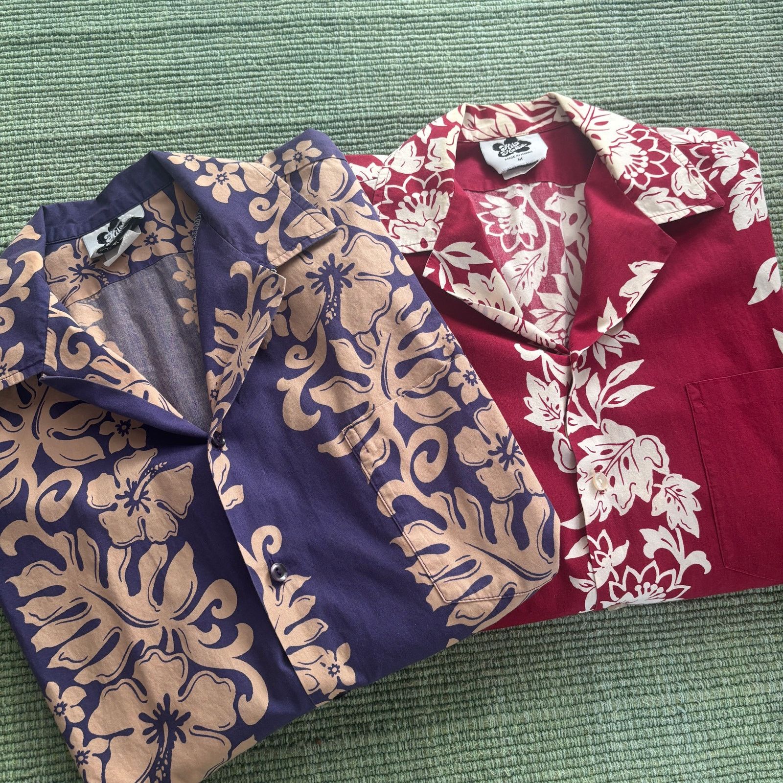 Hilo Hattie × Vintage Vintage 1980s Hilo Hattie Hawaiian Shirt Blue Red Two Pack Size US M / EU 48-50 / 2 - 1 Thumbnail