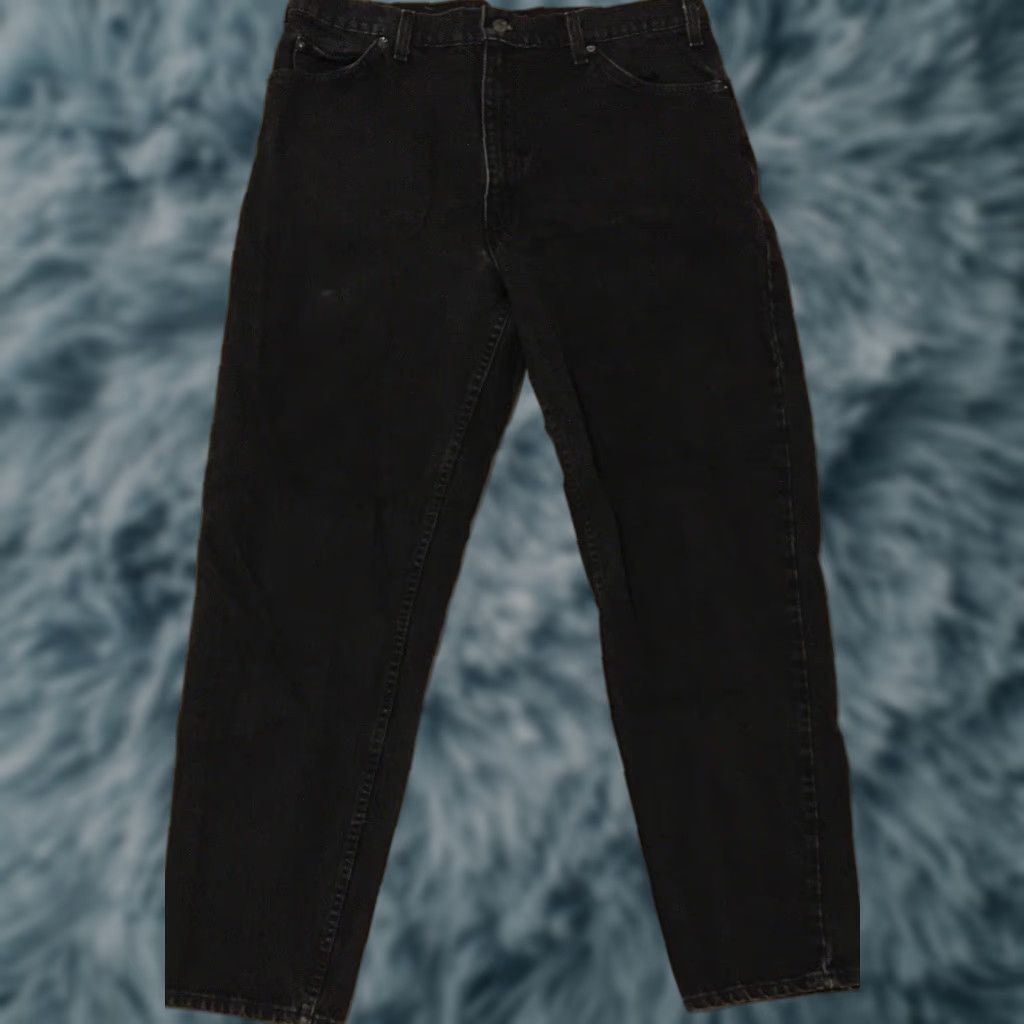 Levi's VINTAGE Levi's 550 Jeans Men 36 Black Distressed 90s Grunge Trucker Cowboy USA USA Mens Jeans Size US 36 / EU 52 - 1 Thumbnail