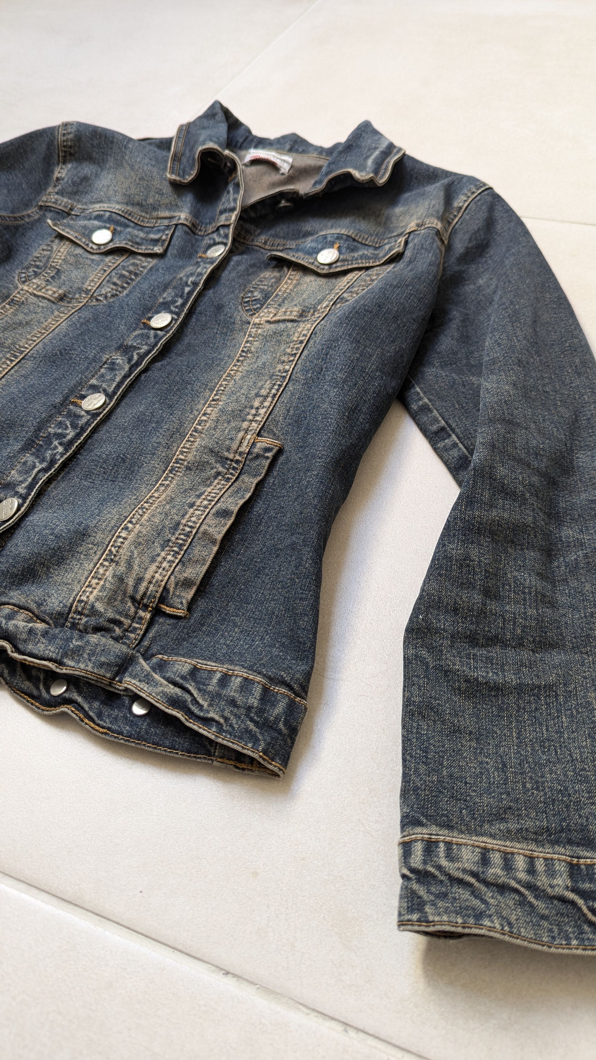 Vintage Vintage Faded Denim Jacket Size S / US 4 / IT 40 - 5 Thumbnail