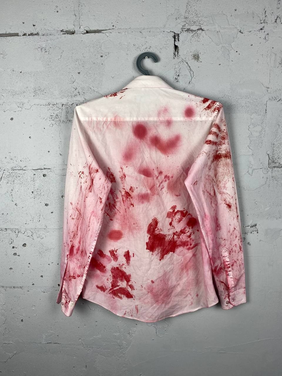 Handmade × Japanese Brand Avant Garde CDG Style Handmade Blood Shirt Size US M / EU 48-50 / 2 - 7 Thumbnail