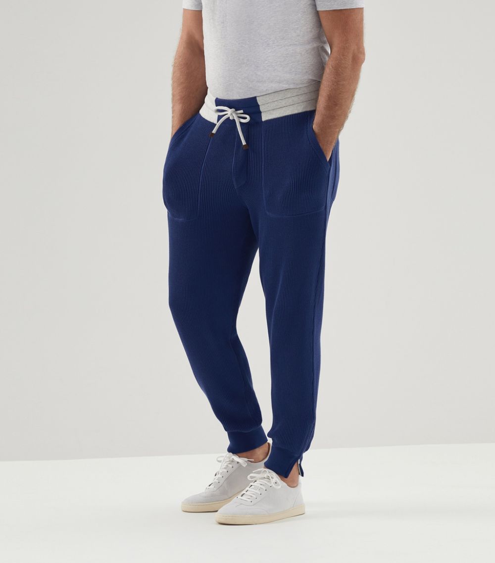 image of Brunello Cucinelli O1W1Db10524 Pants In Dark Blue, Men's (Size 36)