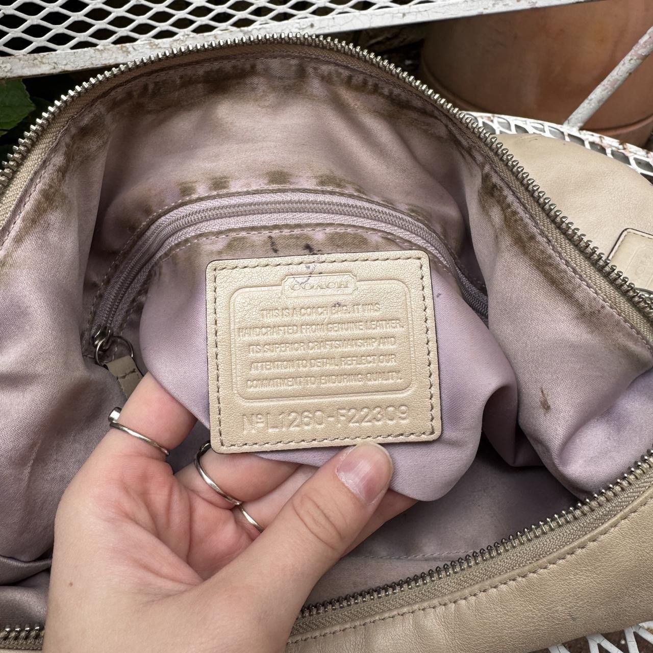 Coach Large Coach Beige Slouchy Shoulder Bag Size ONE SIZE - 7 Thumbnail