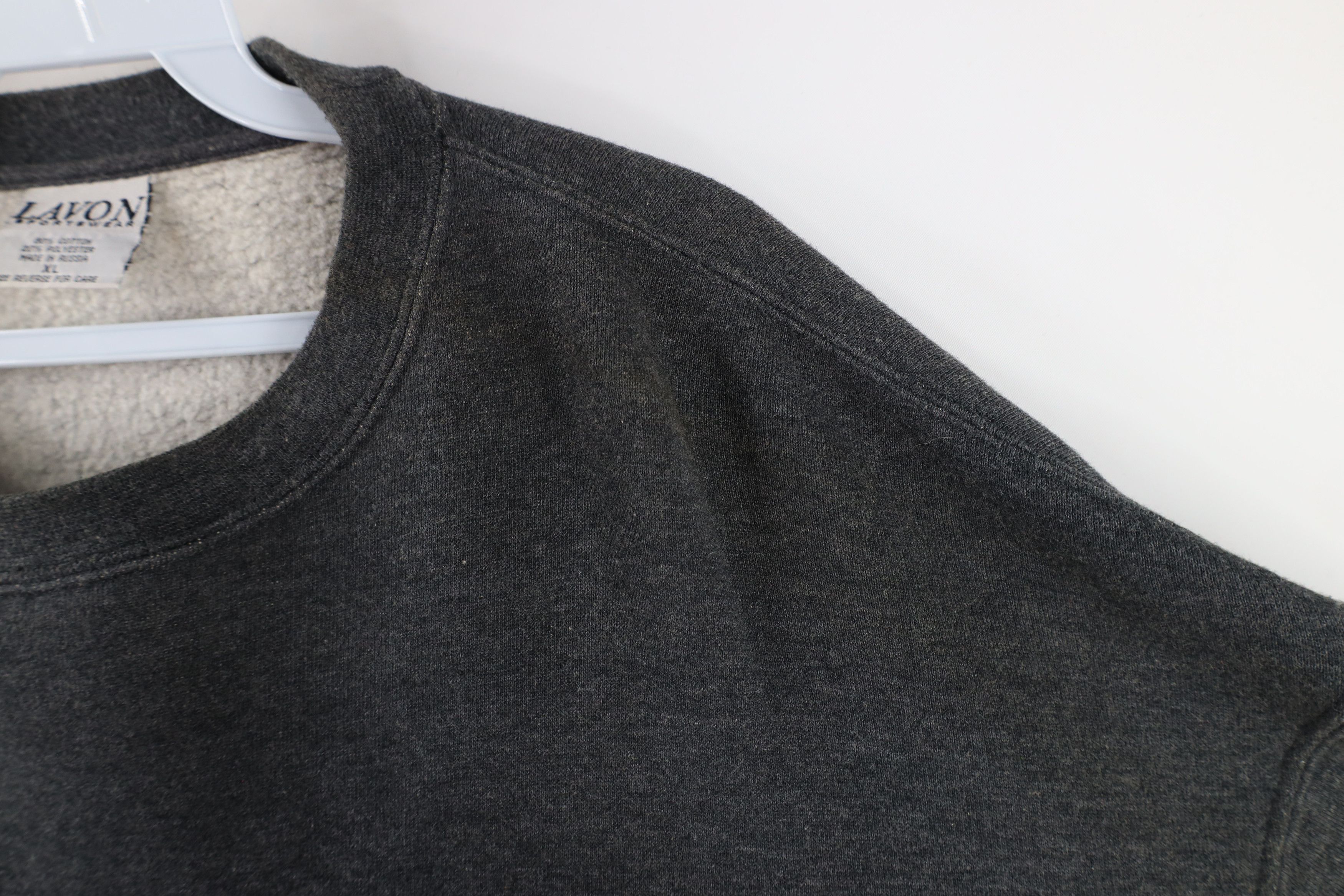 Vintage Vintage 90s Streetwear Blank Crewneck Sweatshirt Gray Size US XL / EU 56 / 4 - 5 Thumbnail