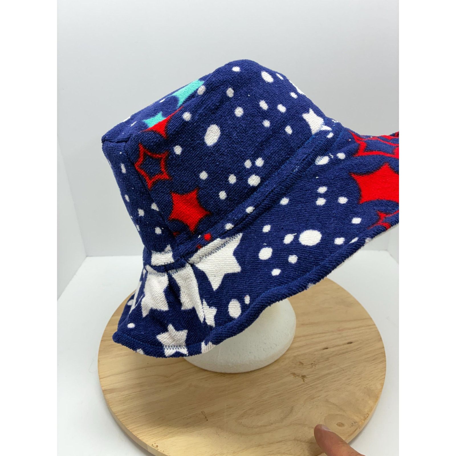 Other The Firecracker — Recycled Beach Towel Bucket Hat, Stars Size ONE SIZE - 7 Thumbnail