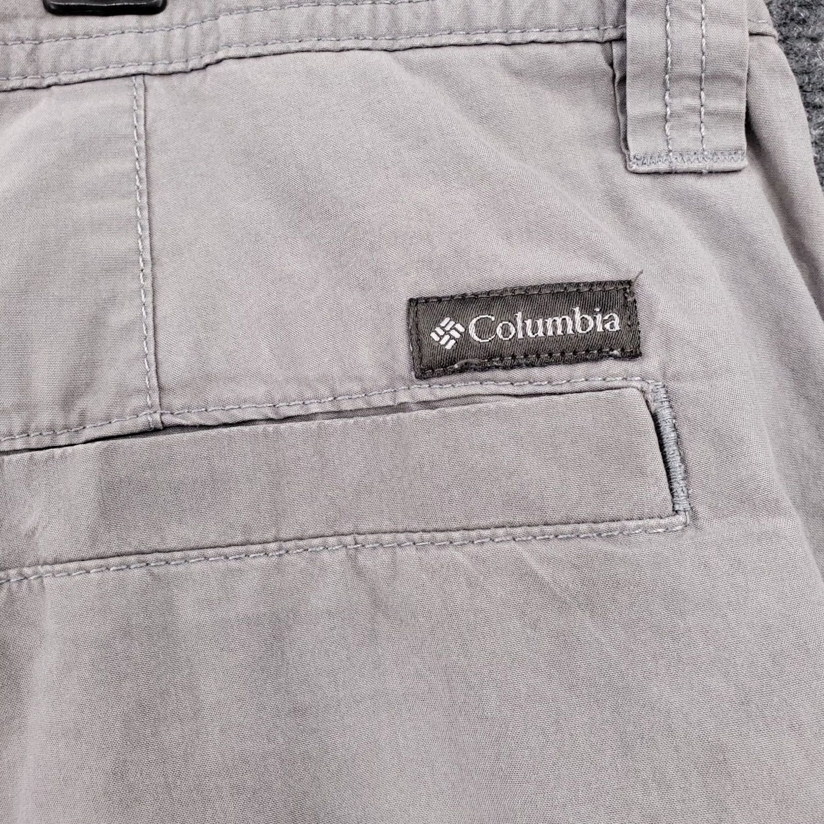 Vintage Columbia Shorts Men 38 Gray Washed Out Chino Mid-Rise 10" Fishing Casual Outdoor Size US 38 / EU 54 - 7 Thumbnail