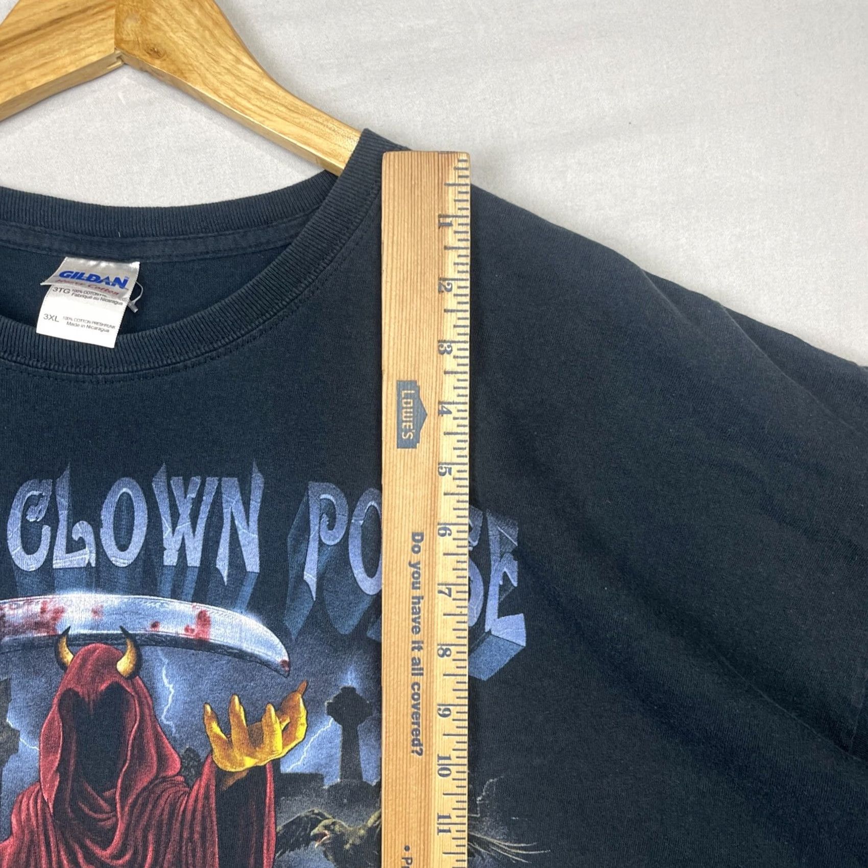 Gildan VINTAGE Insane Clown Posse Shirt Mens 3XL Black Rest In Pieces ICP Psychopathic Records Size US XXL / EU 58 / 5 - 7 Thumbnail