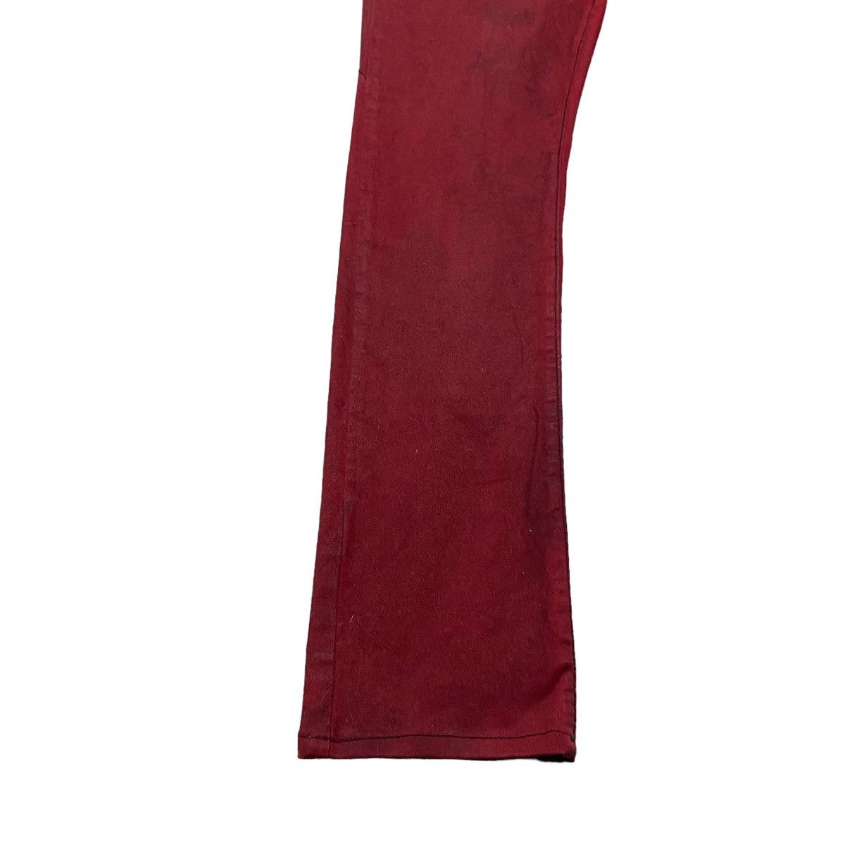 Roen RAT ROEN Blood Red Waxed Skinny Jeans Size US 32 / EU 48 - 8 Thumbnail