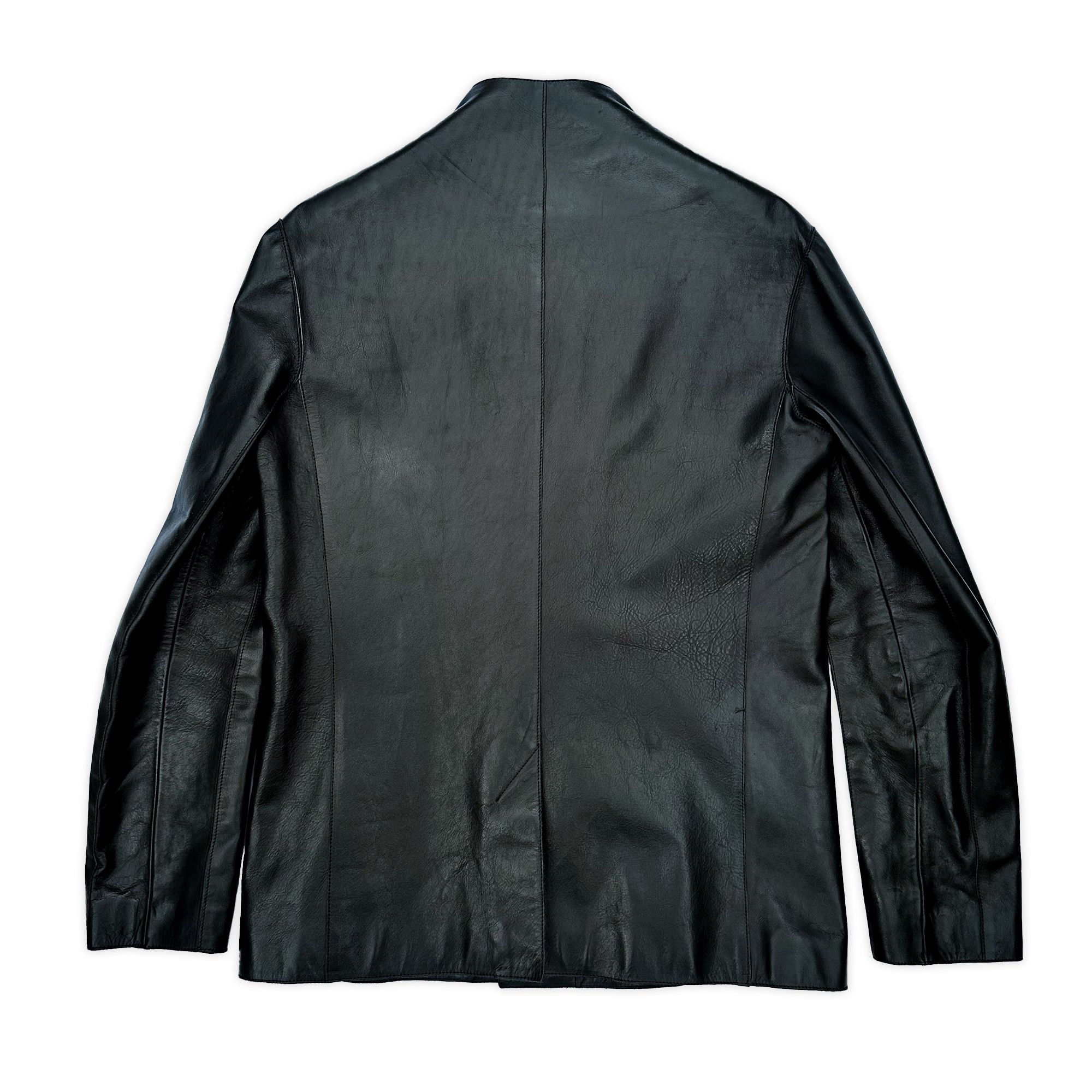 Y/Project Asymmetrical Horse Leather Jacket Size US M / EU 48-50 / 2 - 5 Thumbnail