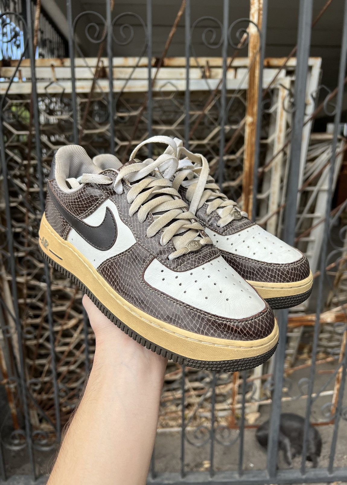 Nike Nike - 2004 - Air Force 1 Premium "Snakeskin" Size US 9 / EU 42 - 1 Thumbnail