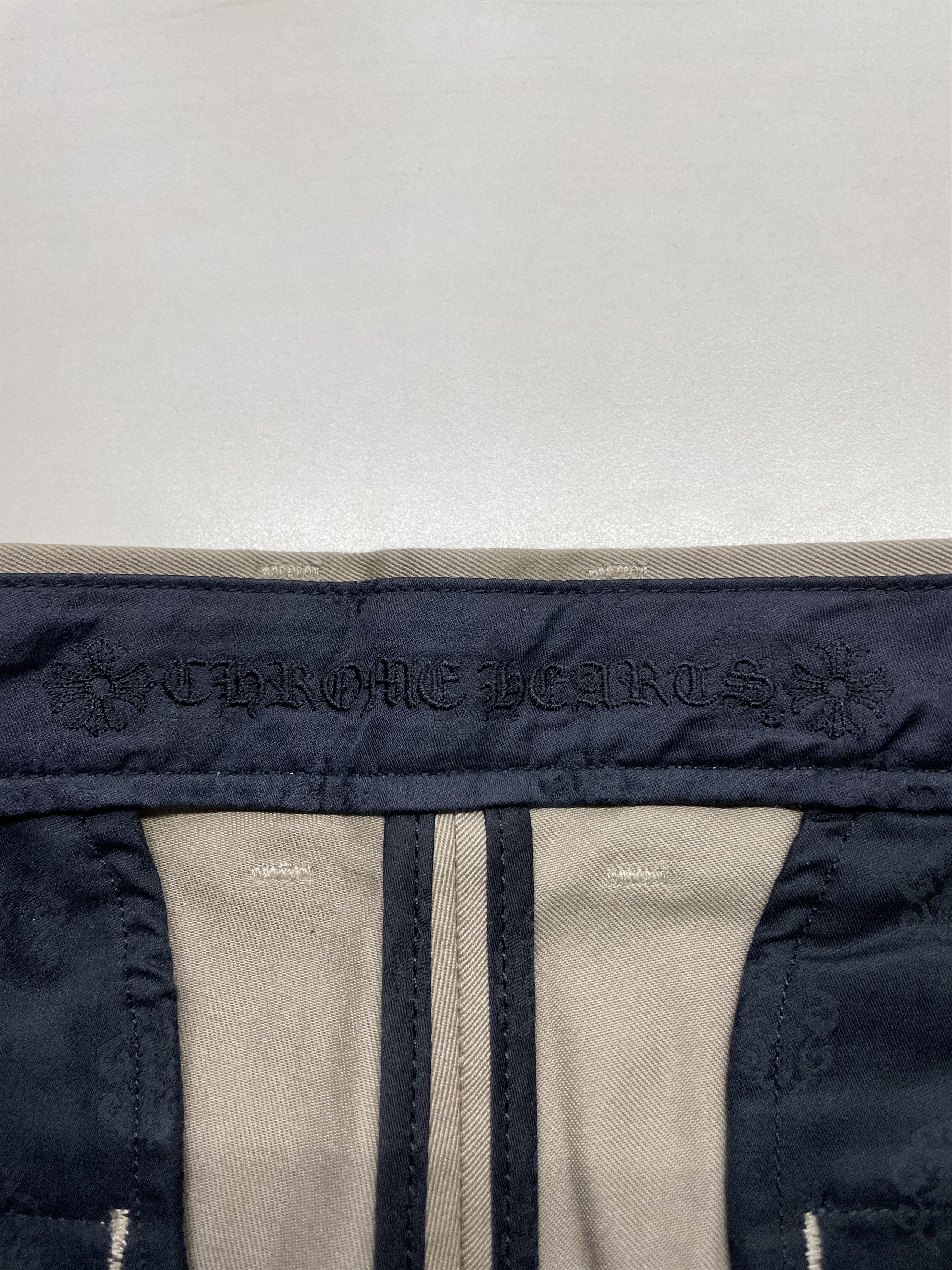 Chrome Hearts Chrome Hearts Black&Checkerboard Patch Chino Pants Size US 33 - 9 Thumbnail
