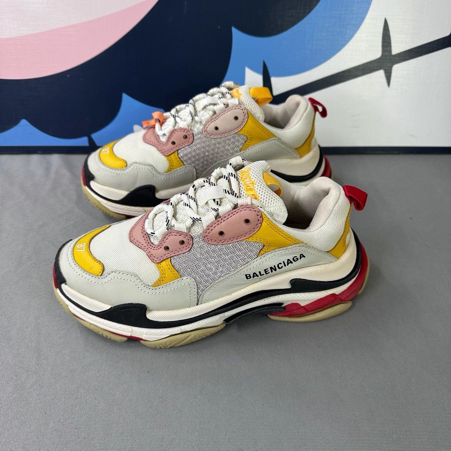 Balenciaga Balenciaga Triple S Mesh Washed Dad Shoe 37 Size US 6 / IT 36 - 1 Thumbnail