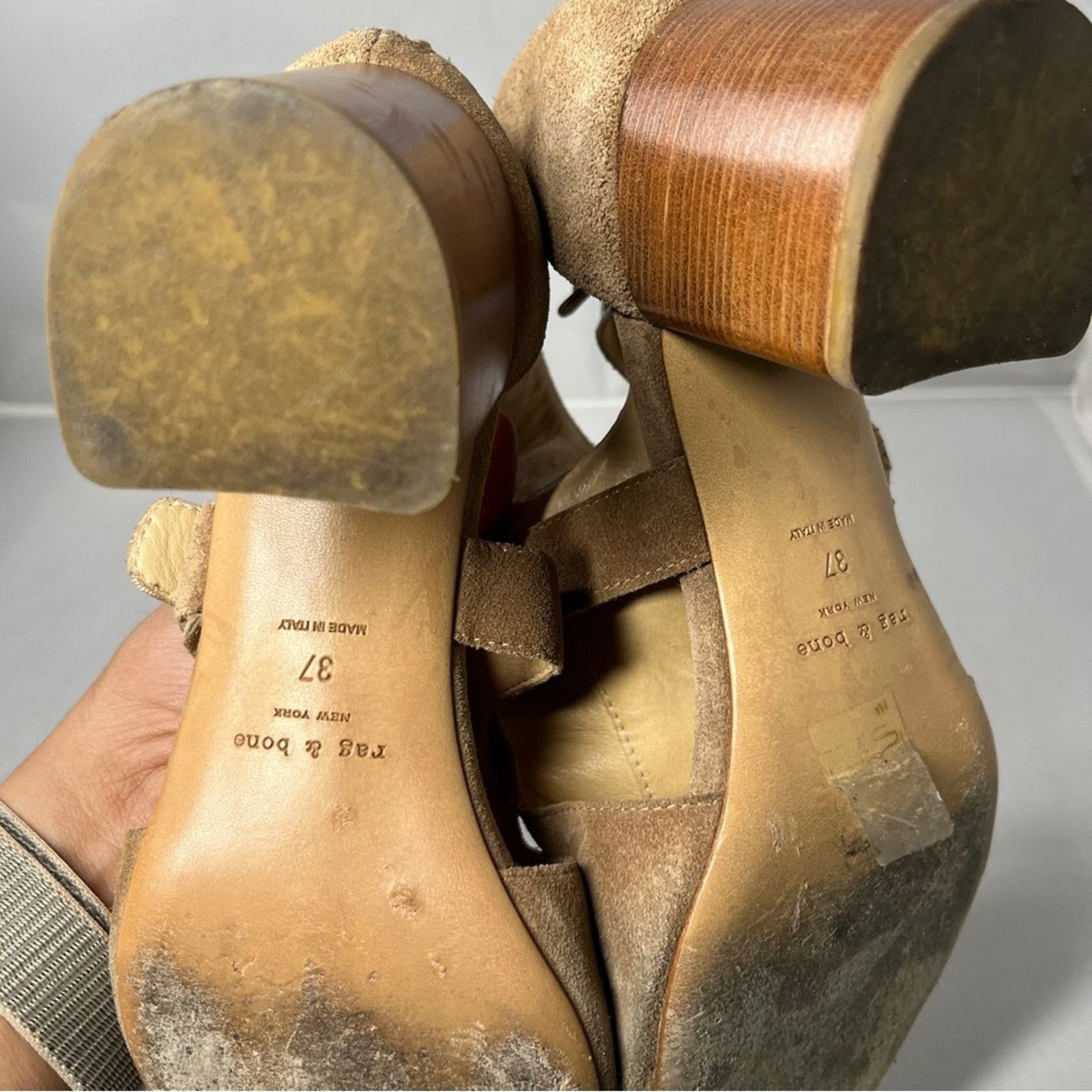 Rag & Bone Rag & Bone Matteo Suede Double Buckle heels Size US 7 / IT 37 - 4 Thumbnail