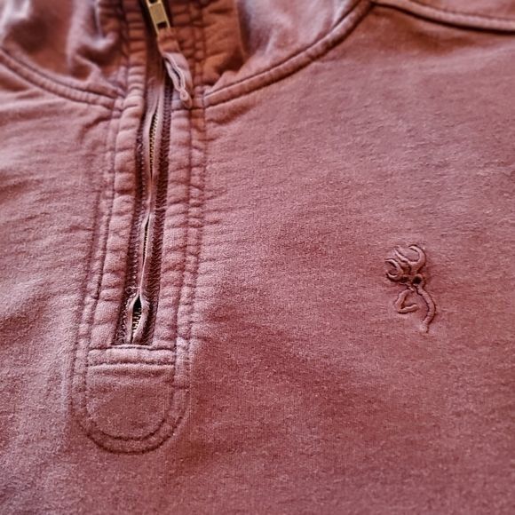 Other Browning Embroidered Logo Sz M Brown 1/4 Zip Pullover Sweats Size US M / EU 48-50 / 2 - 6 Thumbnail