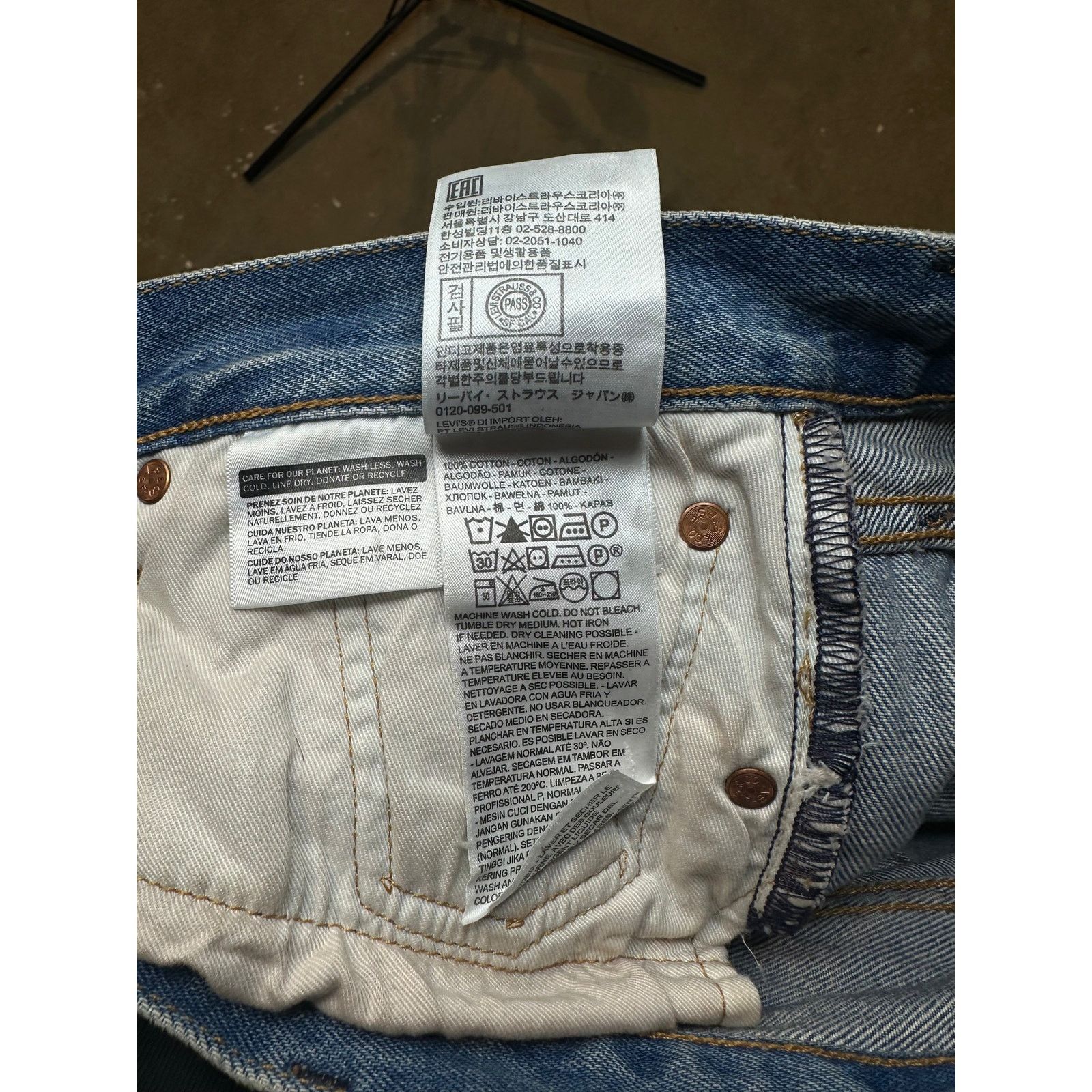 DENIM TEARS Denim Tears BSTROY Jeans Light Wash Pink Blue Used 29 Size US 29 - 4 Thumbnail