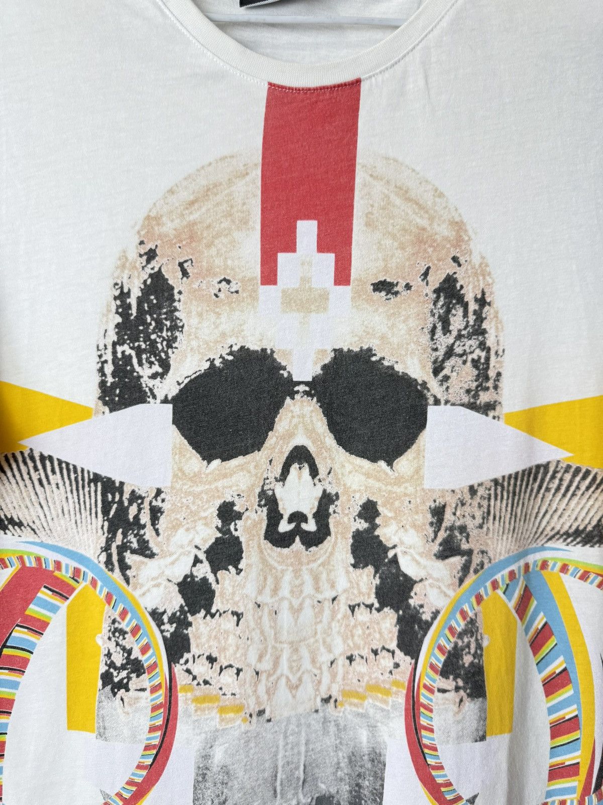 Marcelo Burlon Vintage Marcelo Burlon Scull Abstract Print T Shirt Size US M / EU 48-50 / 2 - 8 Thumbnail