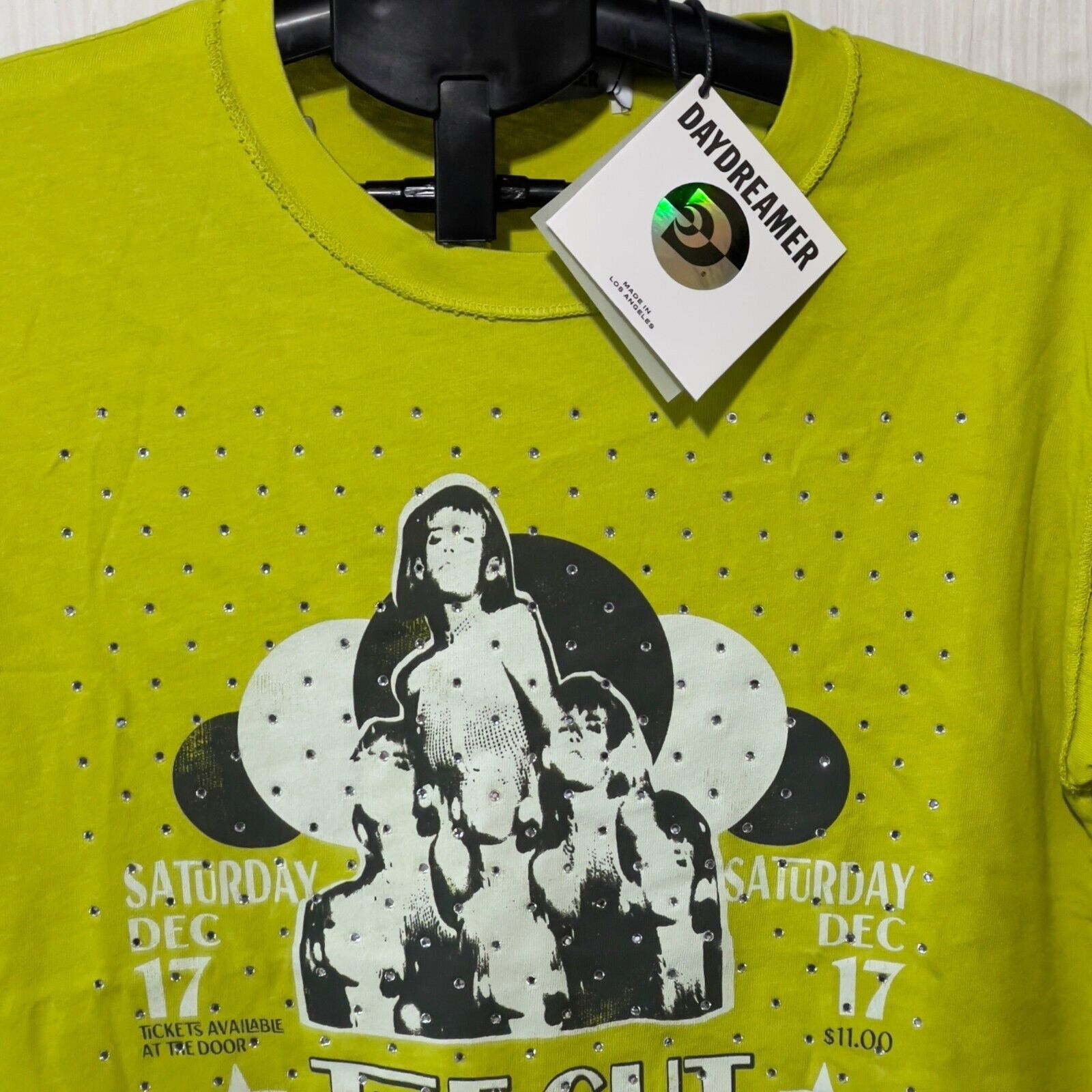 Daydreamer Daydreamer "The Cut" Rhinestone Graphic Tee Small Size S / US 4 / IT 40 - 5 Thumbnail