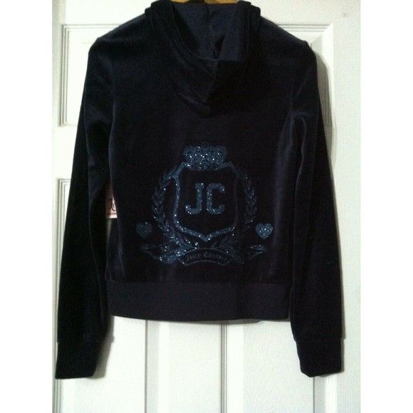 Juicy Couture JUICY COUTURE WOMENS NEW VELOUR HOODED JACKET SIZE:XS Size XS / US 0-2 / IT 36-38 - 3 Thumbnail