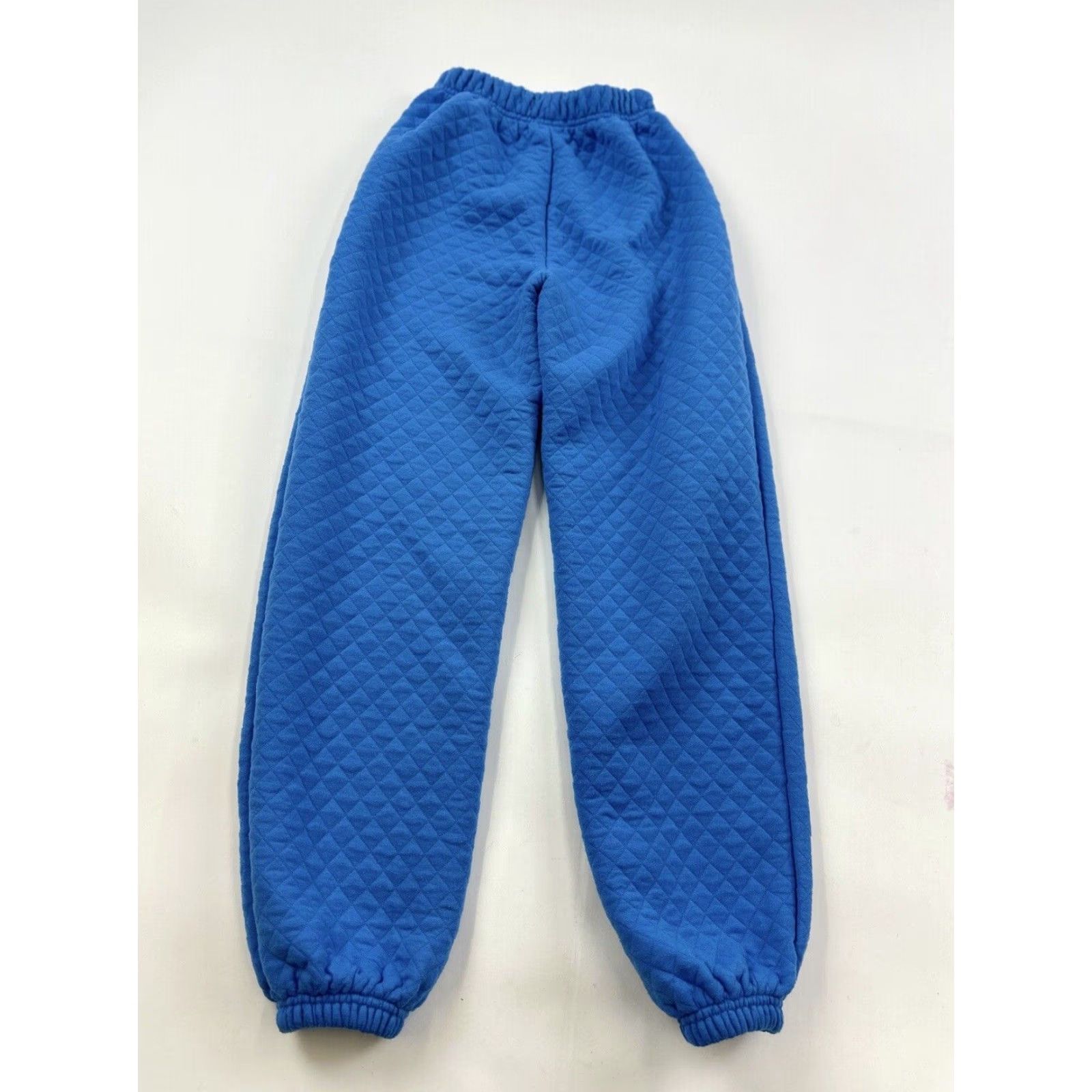 PRINCESS POLLY Princess Polly Sweatpants Women’s 0 Blue Quilted Tapered Leg Casual Athletic Size 25" / US 0 / IT 36 - 2 Thumbnail