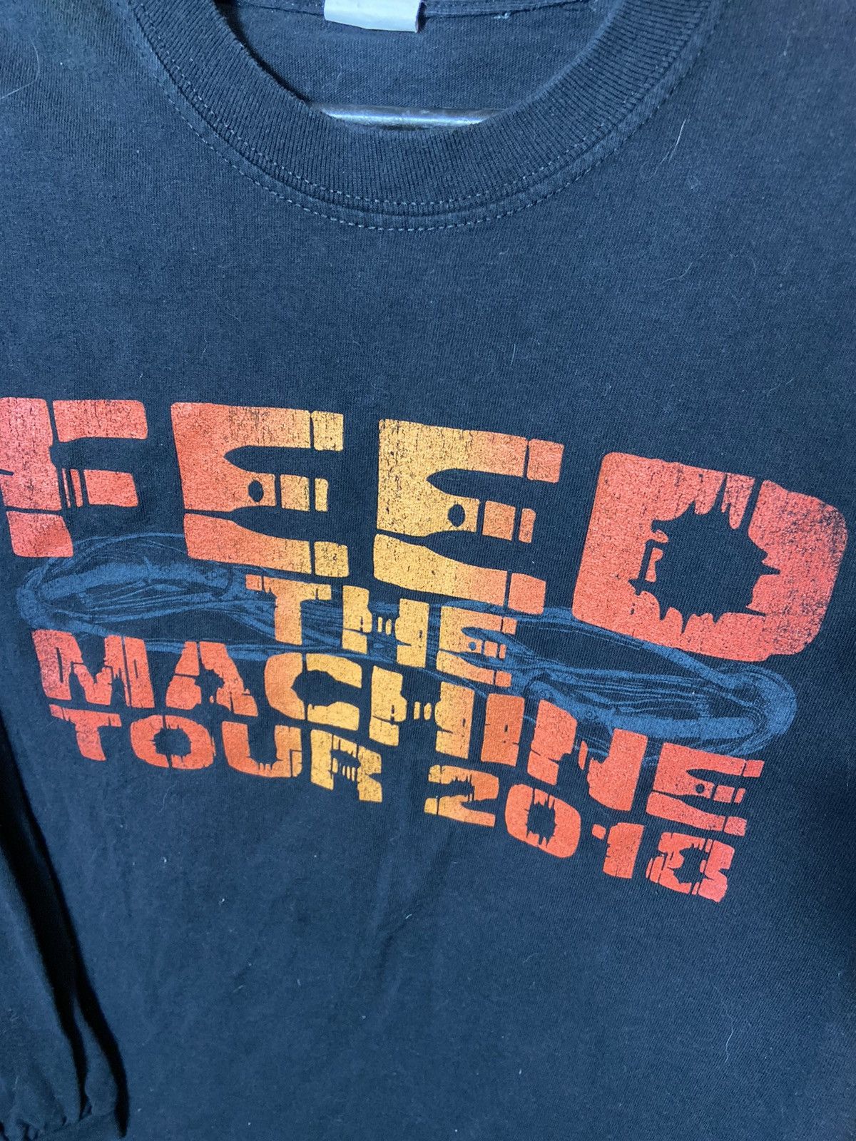 Band Tees × Vintage FEED THE MACHINE TOUR 2018 COTTON LONGSLEEVE BAND SHIRT Size US S / EU 44-46 / 1 - 2 Thumbnail