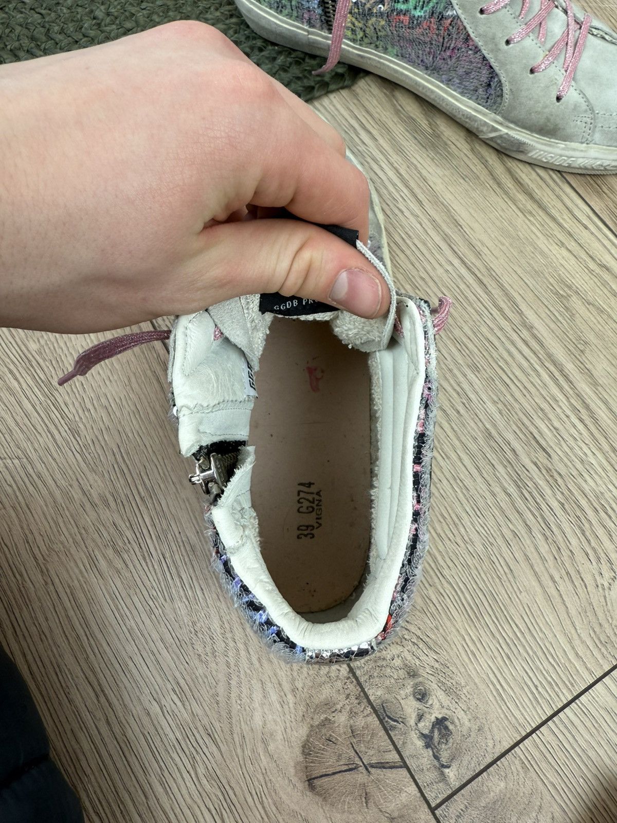 Golden Goose Golden Goose Leather Printed Sneakers Size 39 Size US 9 / IT 39 - 12 Thumbnail